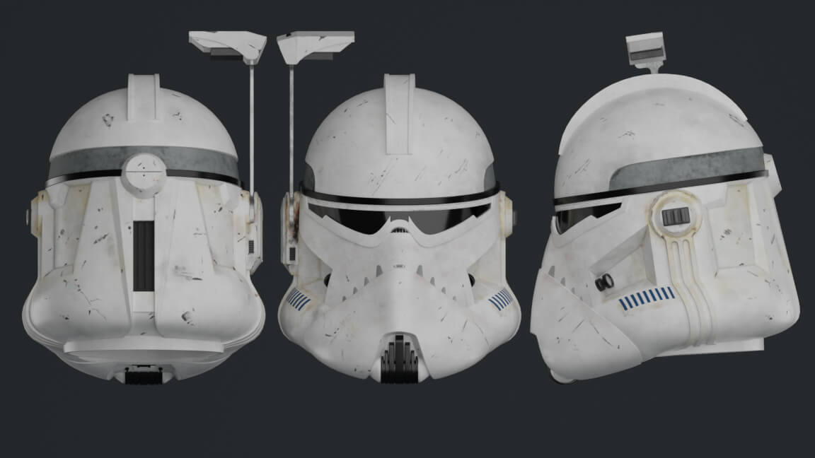 Phase II Clone Commander Wolffe 3D Model