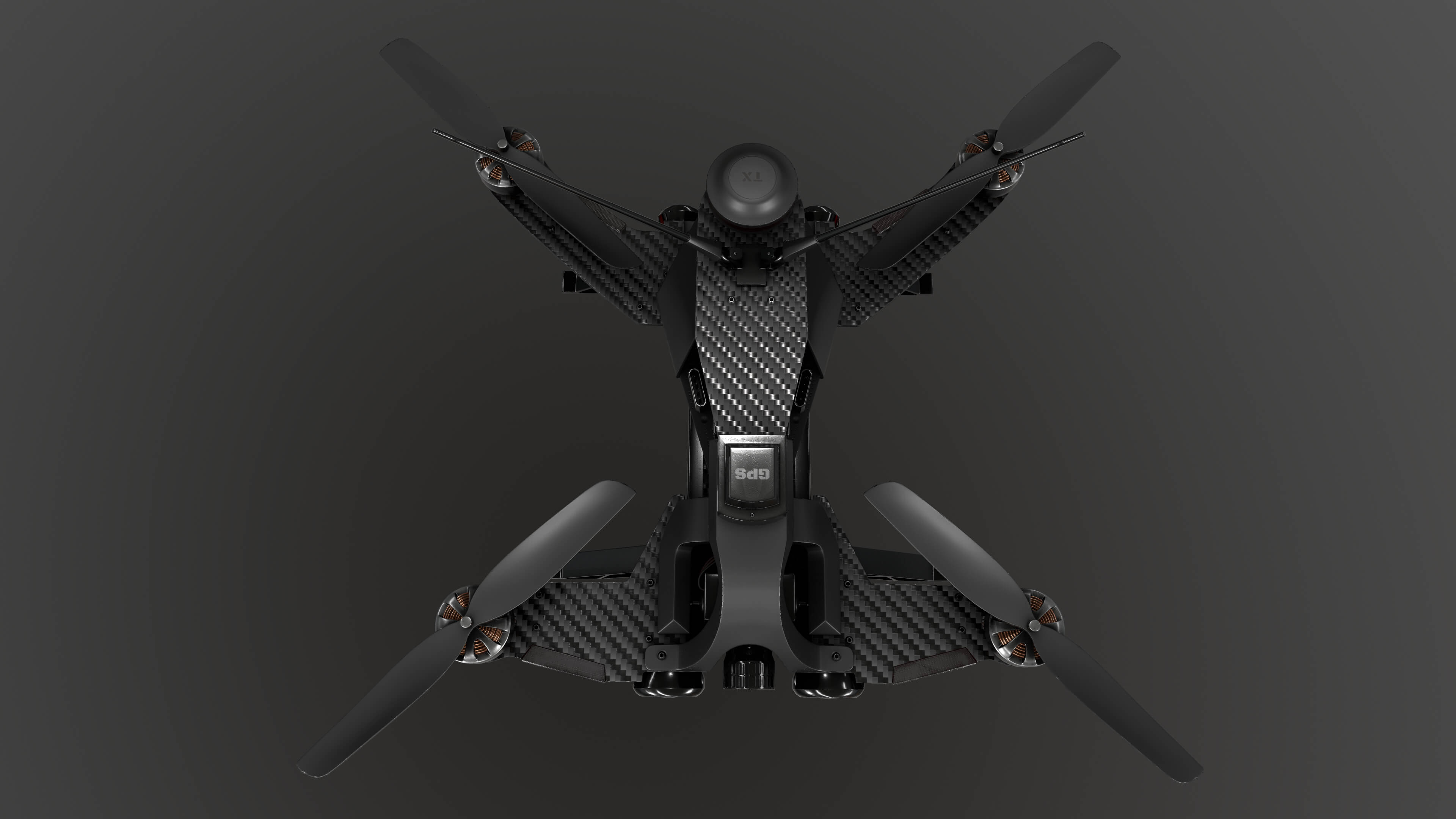 FPV Drone Valkyrie S2 &ndash Military UAV 4K PBR Game Read 3D Model