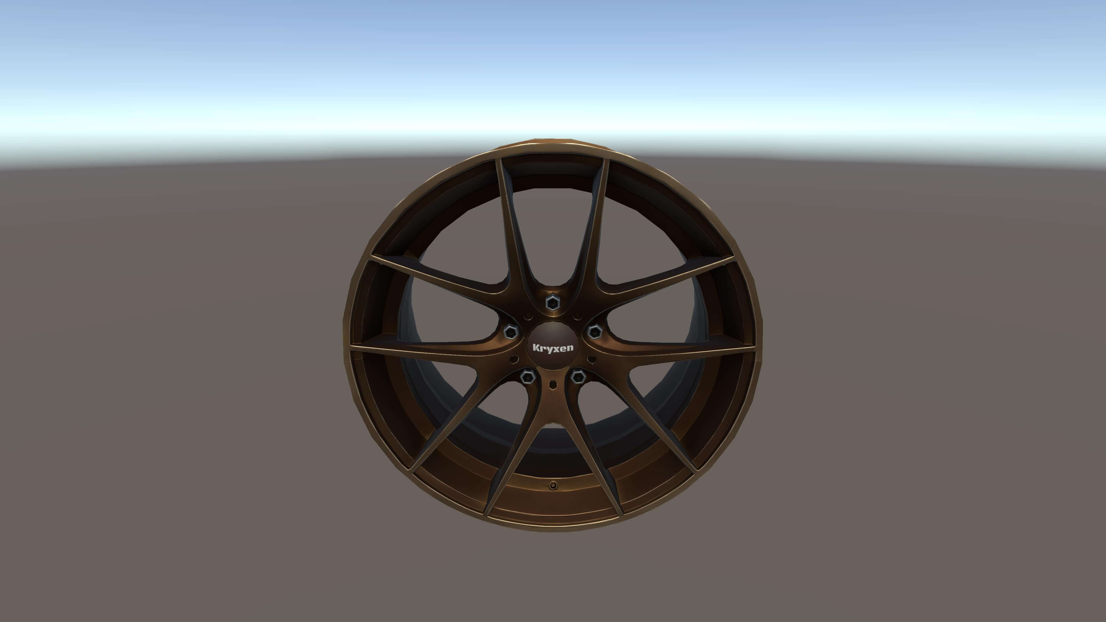 Kryxen Rim V1 - Bronze - Game Ready UE5 &amp Unity 3D Model