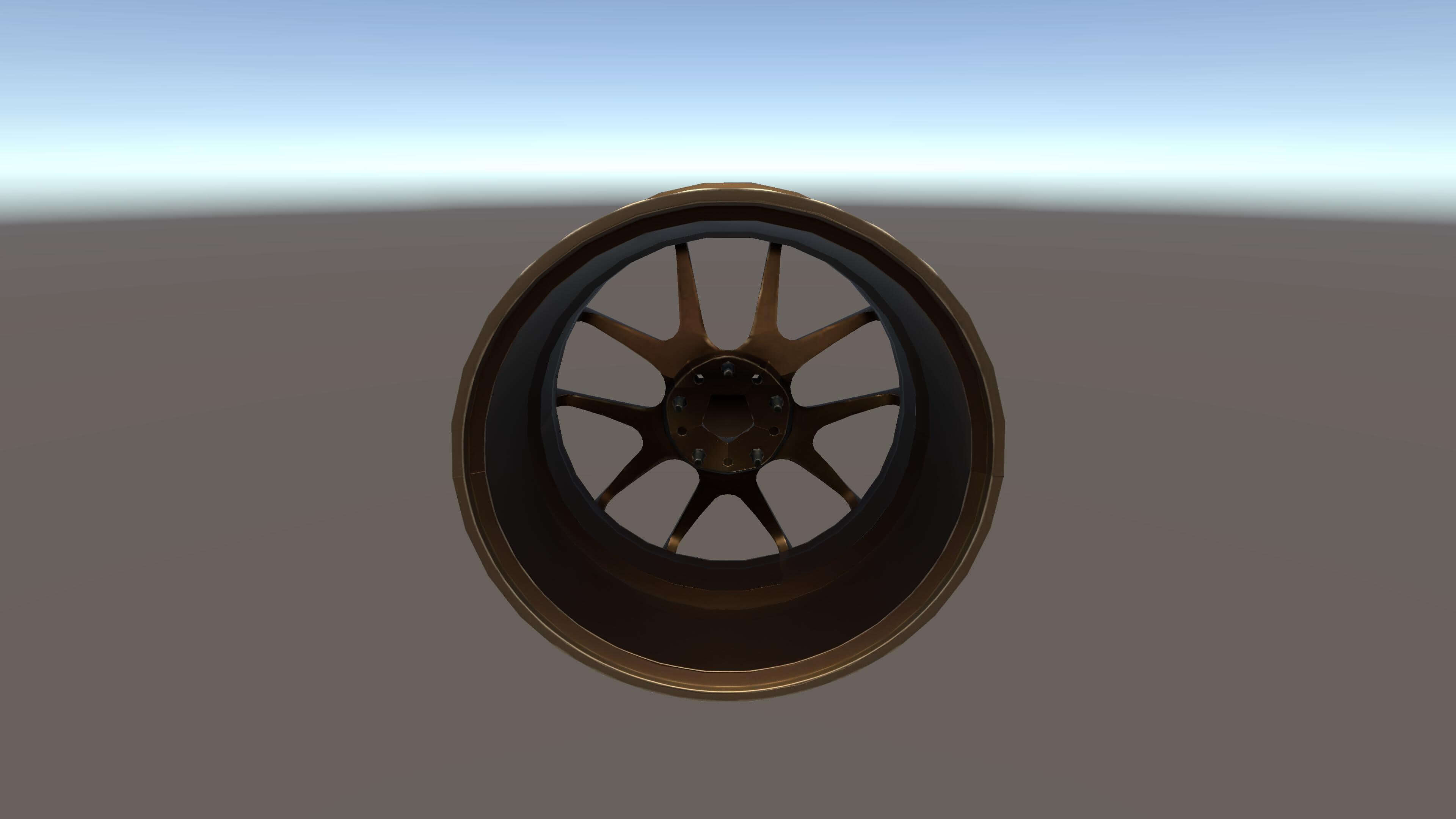 Kryxen Rim V1 - Bronze - Game Ready UE5 &amp Unity 3D Model