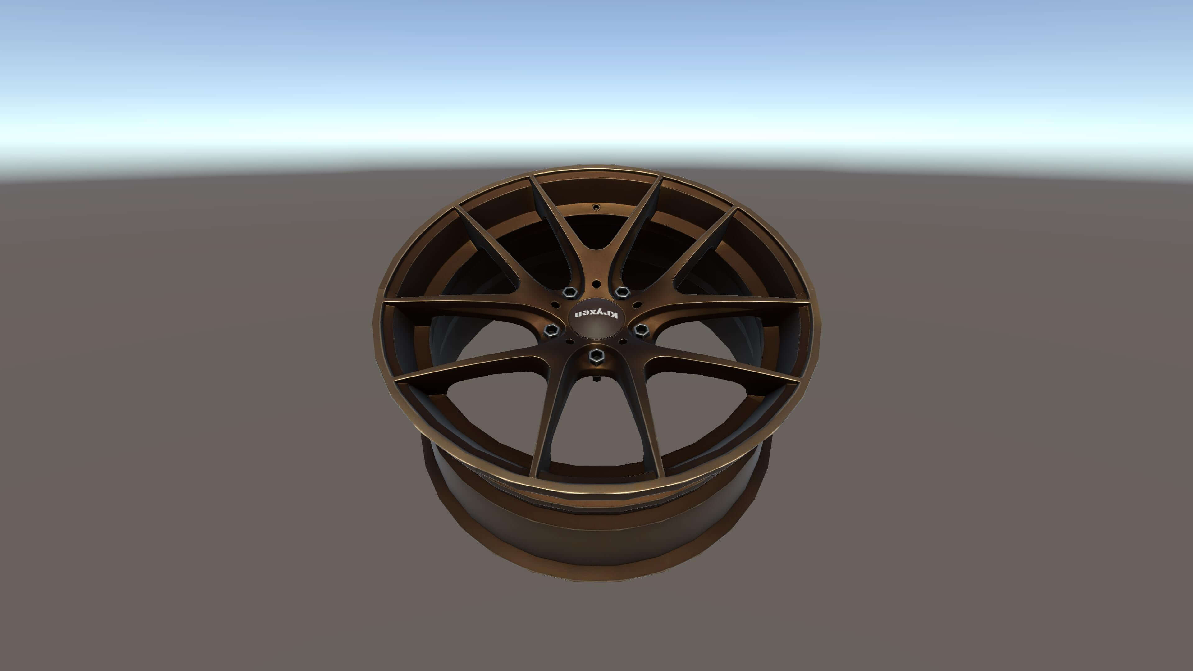 Kryxen Rim V1 - Bronze - Game Ready UE5 &amp Unity 3D Model