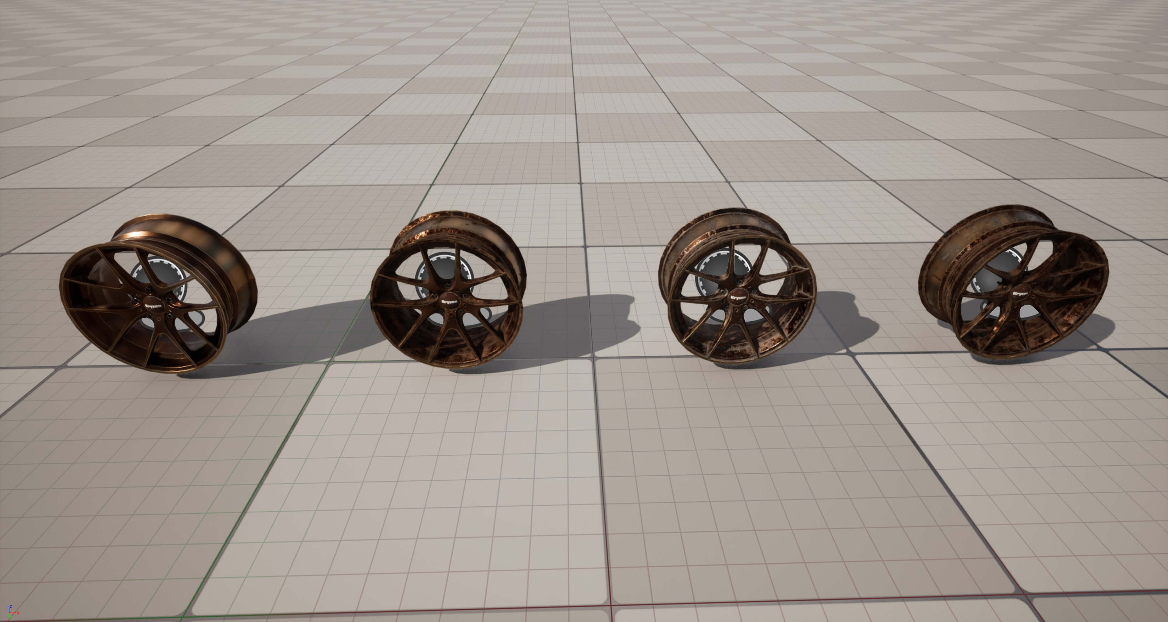 Kryxen Rim V1 - Bronze - Game Ready UE5 & Unity 3D Model