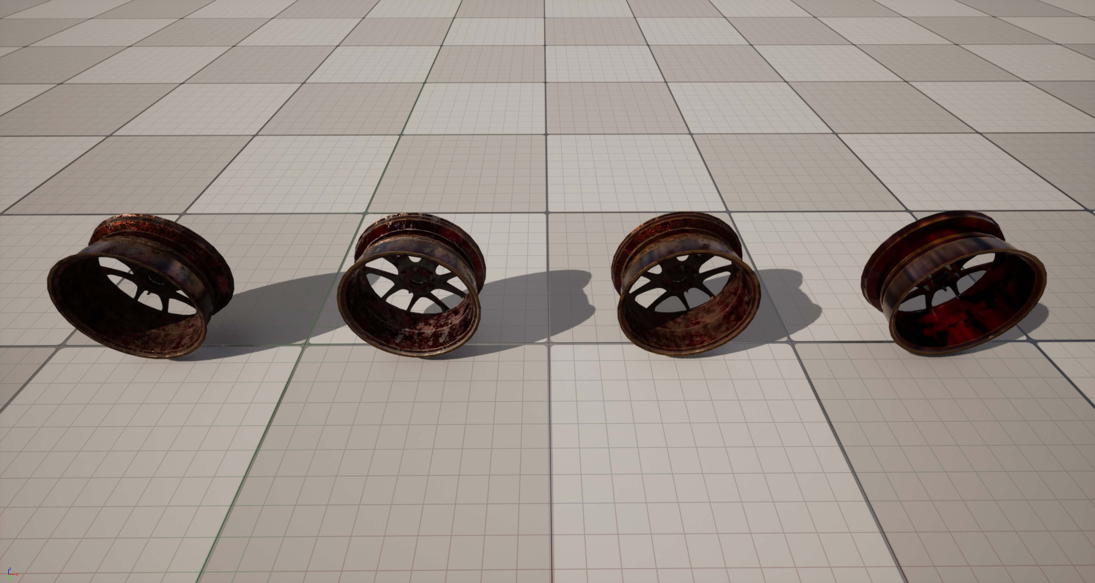 Kryxen Rim V1 Candy Red Game Ready UE5 & Unity 3D Model