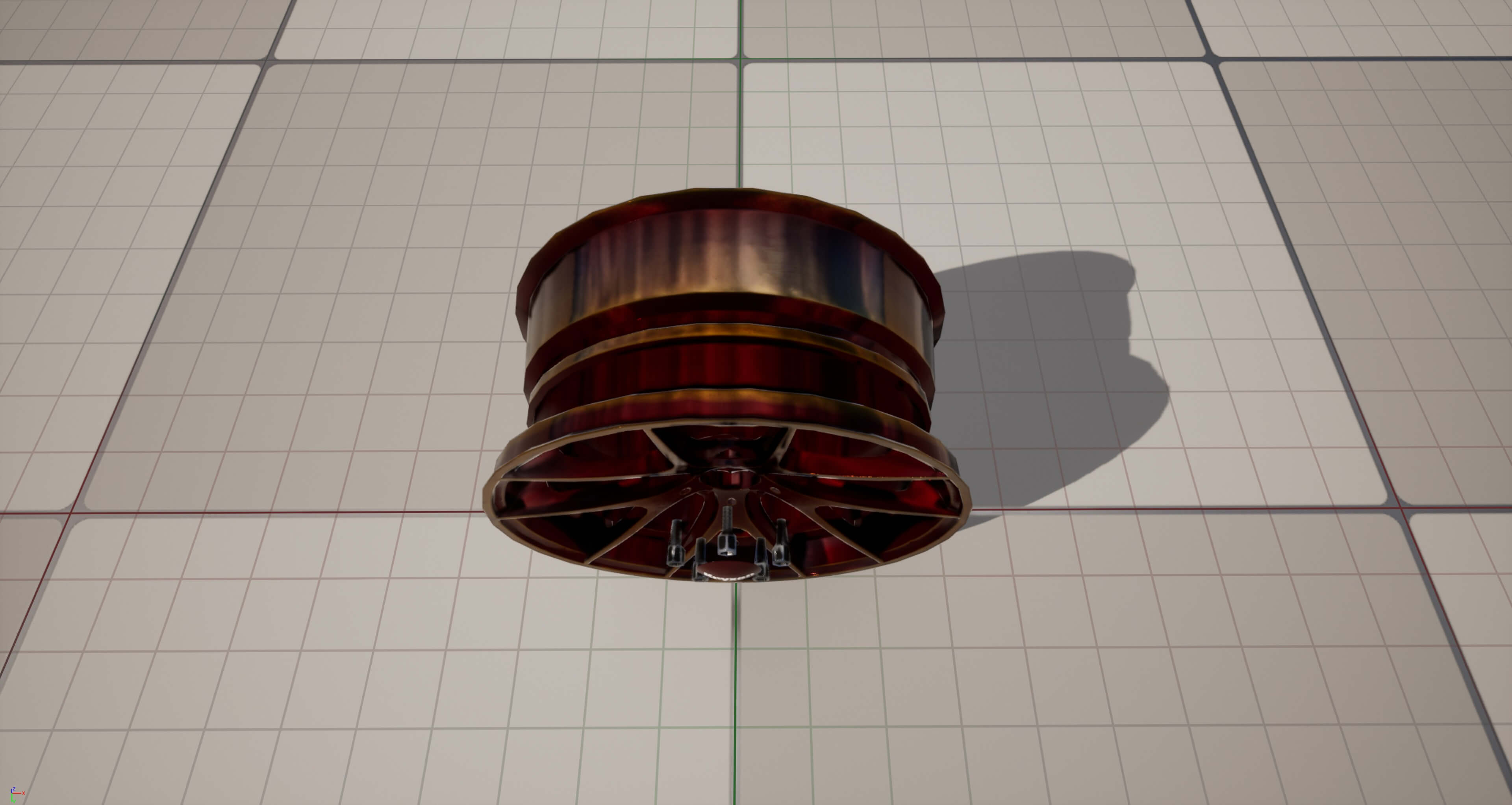 Kryxen Rim V1 Candy Red Game Ready UE5 &amp Unity 3D Model