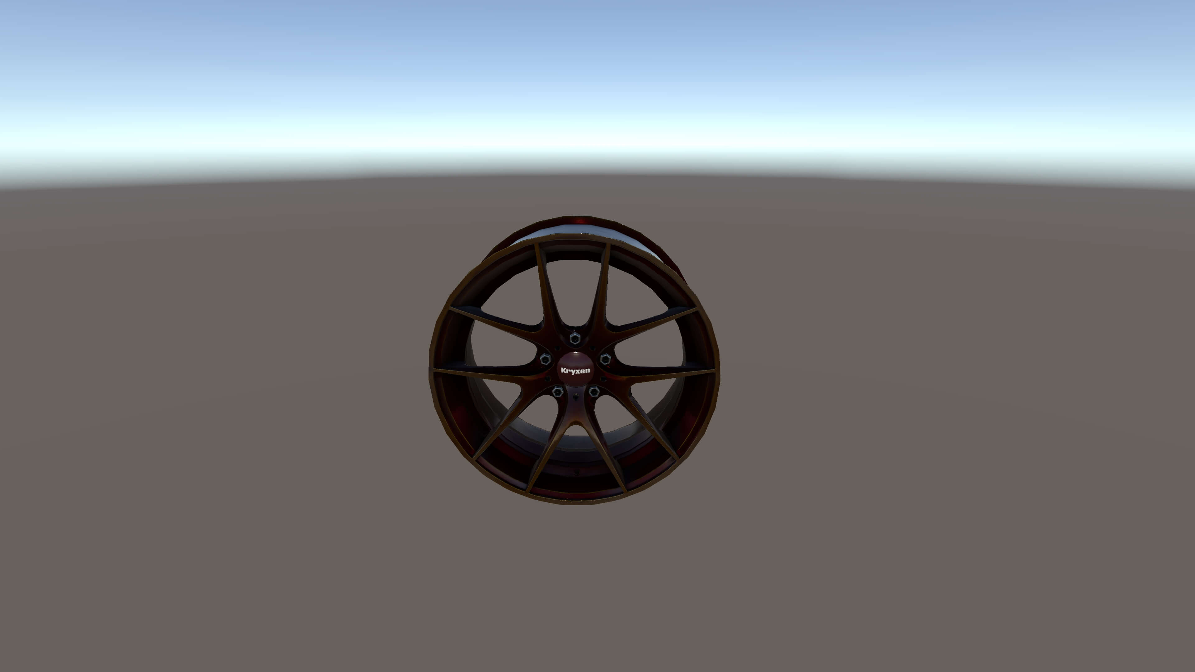 Kryxen Rim V1 Candy Red Game Ready UE5 & Unity 3D Model