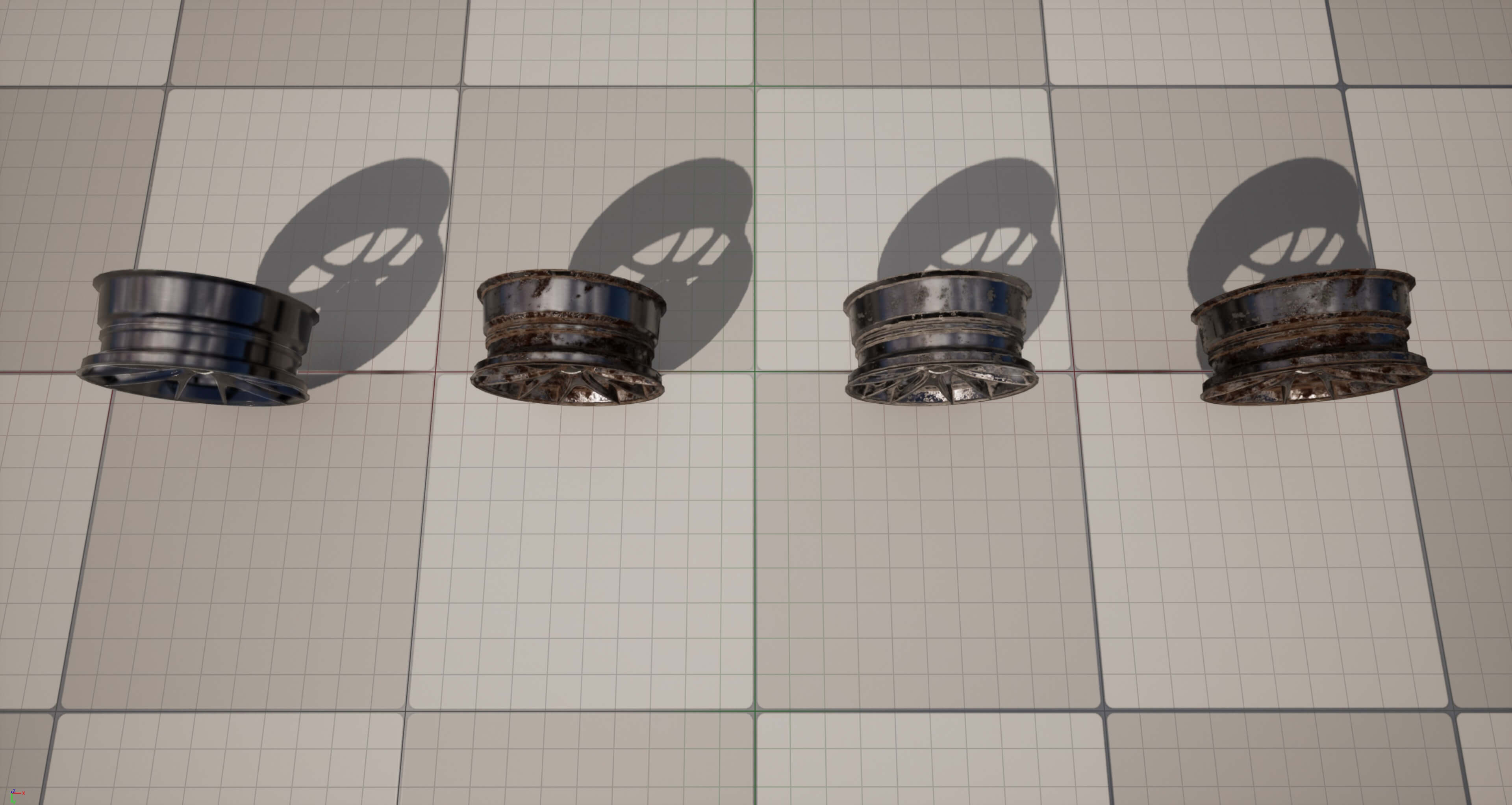 Kryxen Rim V1 - Dark Chrome - Game Ready UE5 and Unity 3D Model