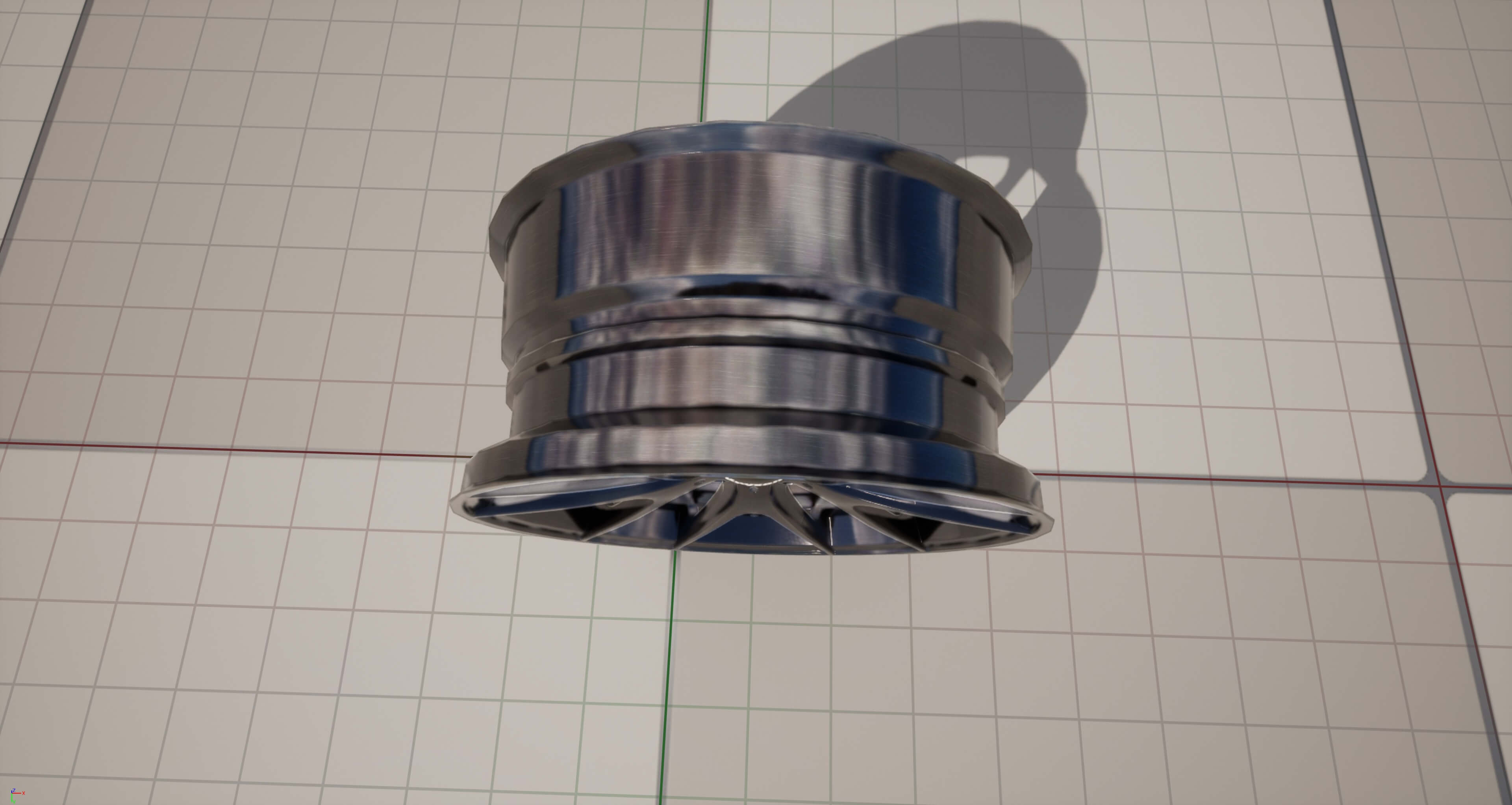 Kryxen Rim V1 - Dark Chrome - Game Ready UE5 and Unity 3D Model