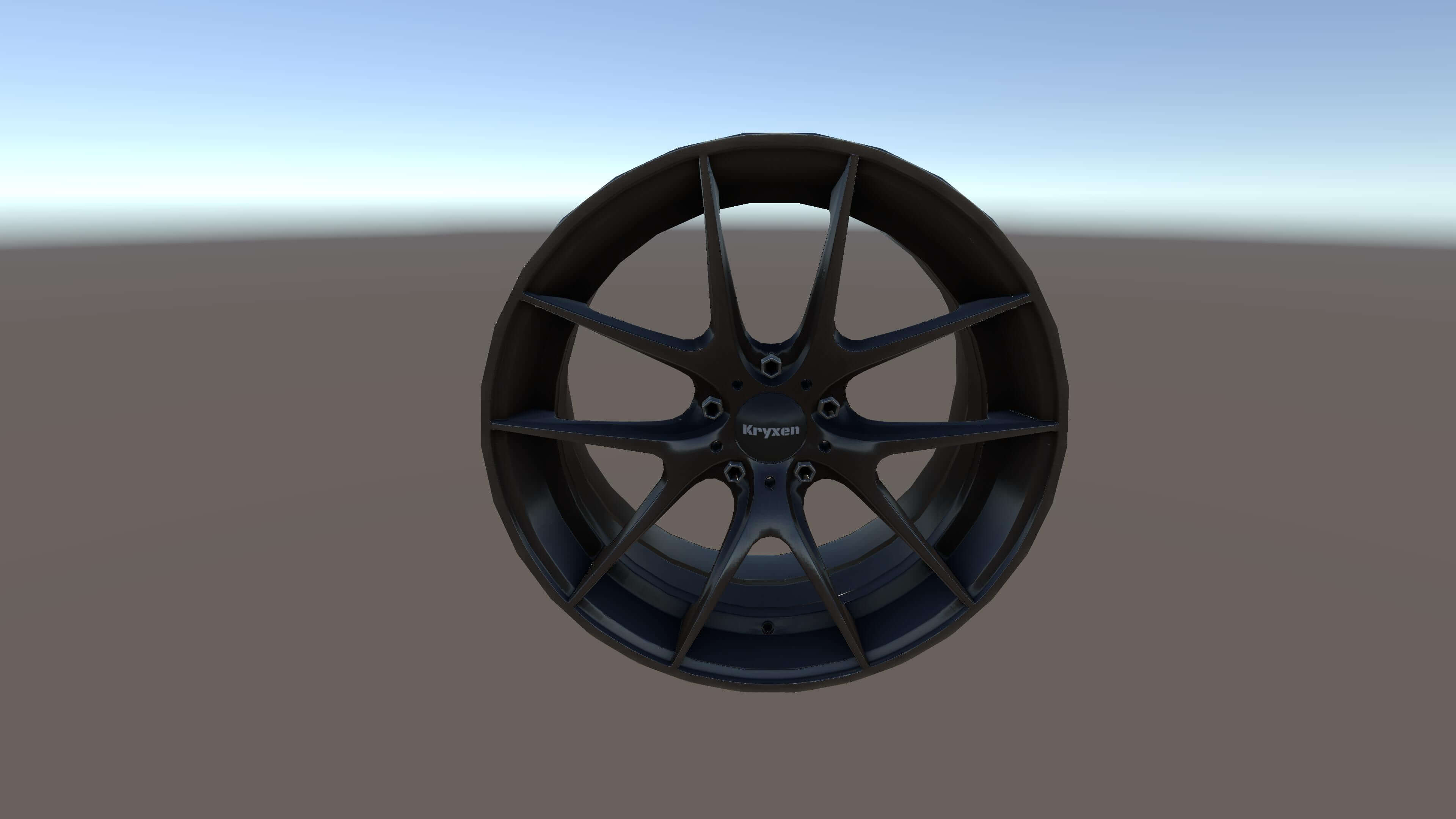 Kryxen Rim V1 - Dark Chrome - Game Ready UE5 and Unity 3D Model