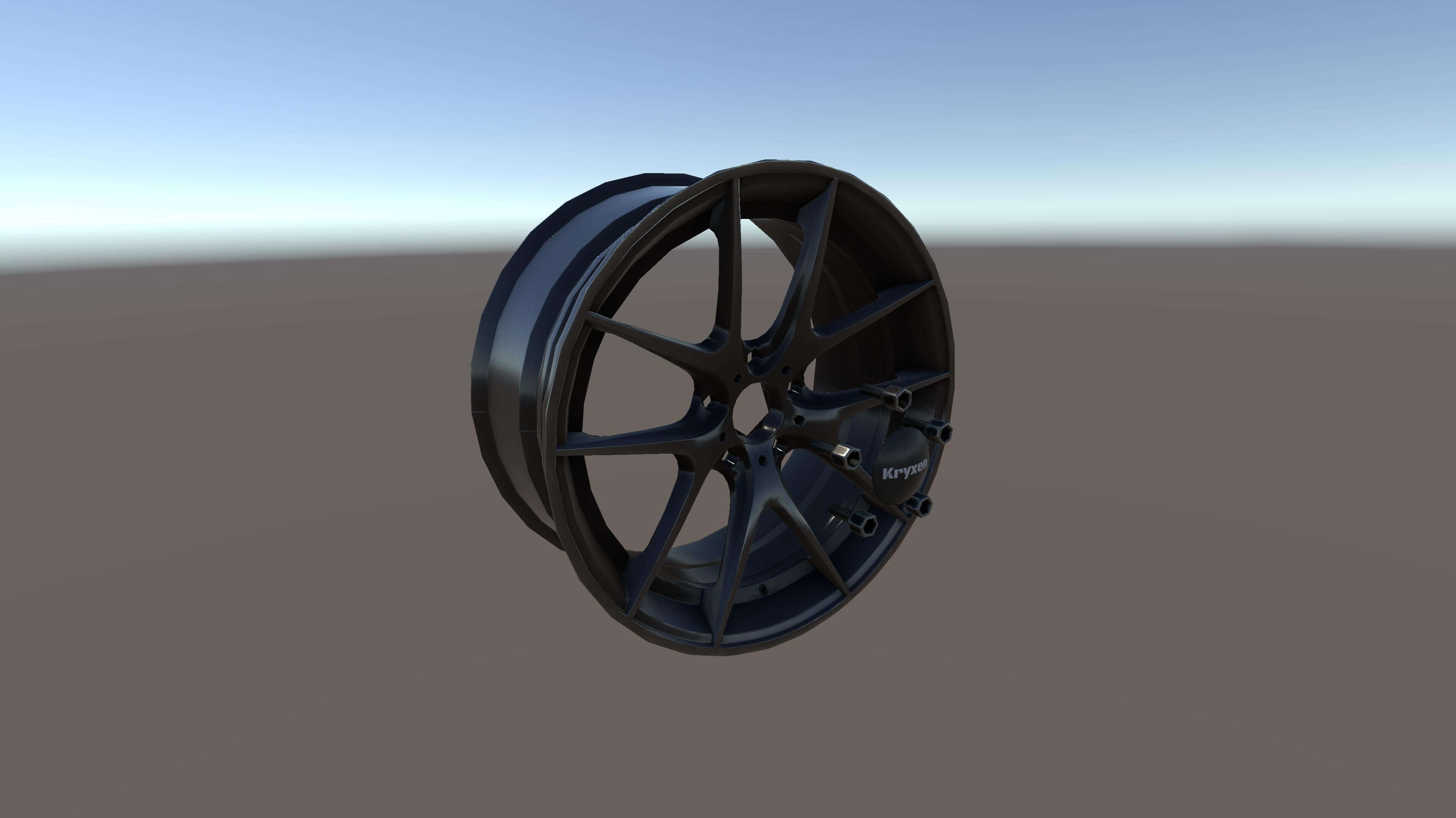 Kryxen Rim V1 - Dark Chrome - Game Ready UE5 and Unity 3D Model