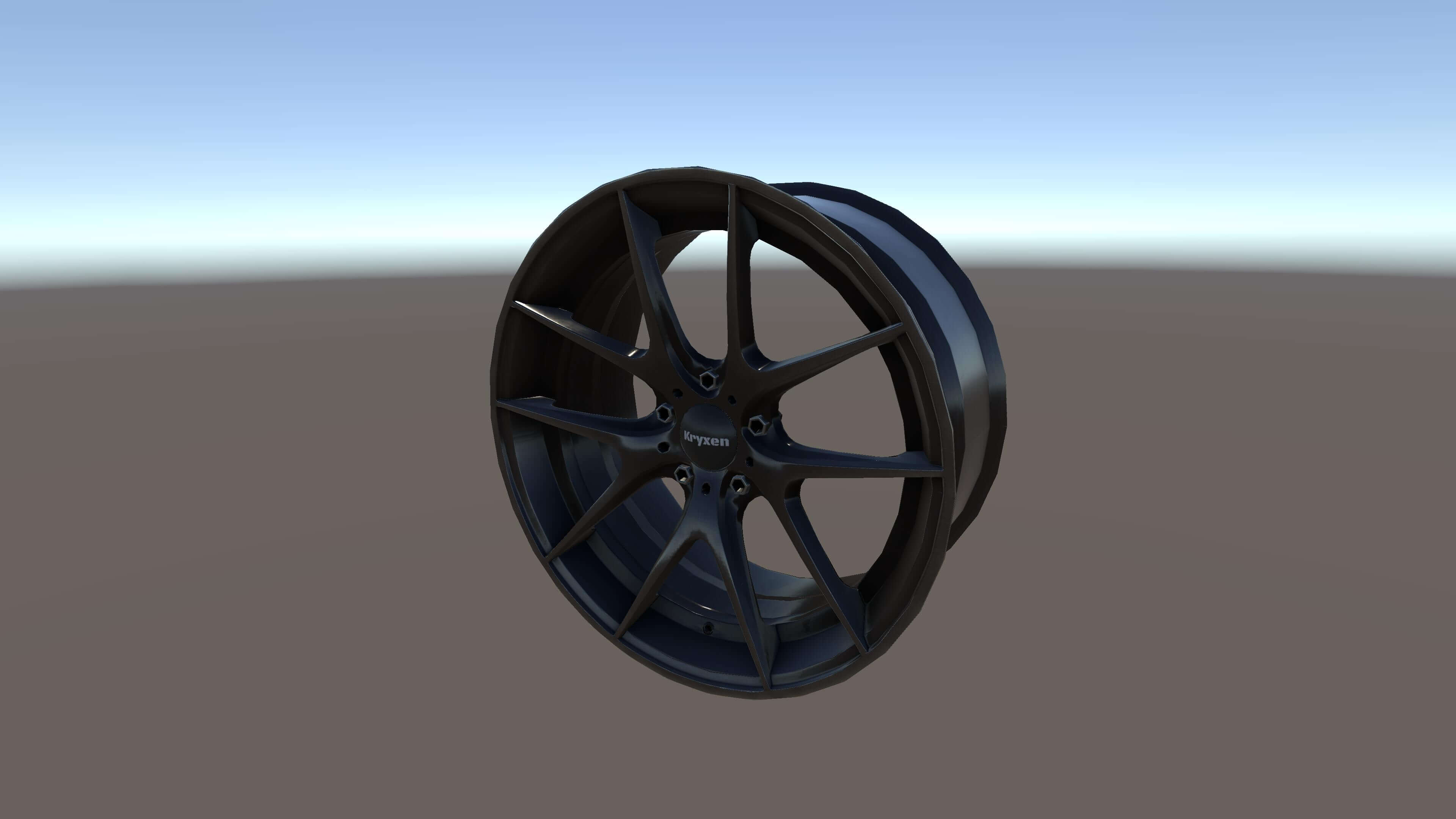 Kryxen Rim V1 - Dark Chrome - Game Ready UE5 and Unity 3D Model