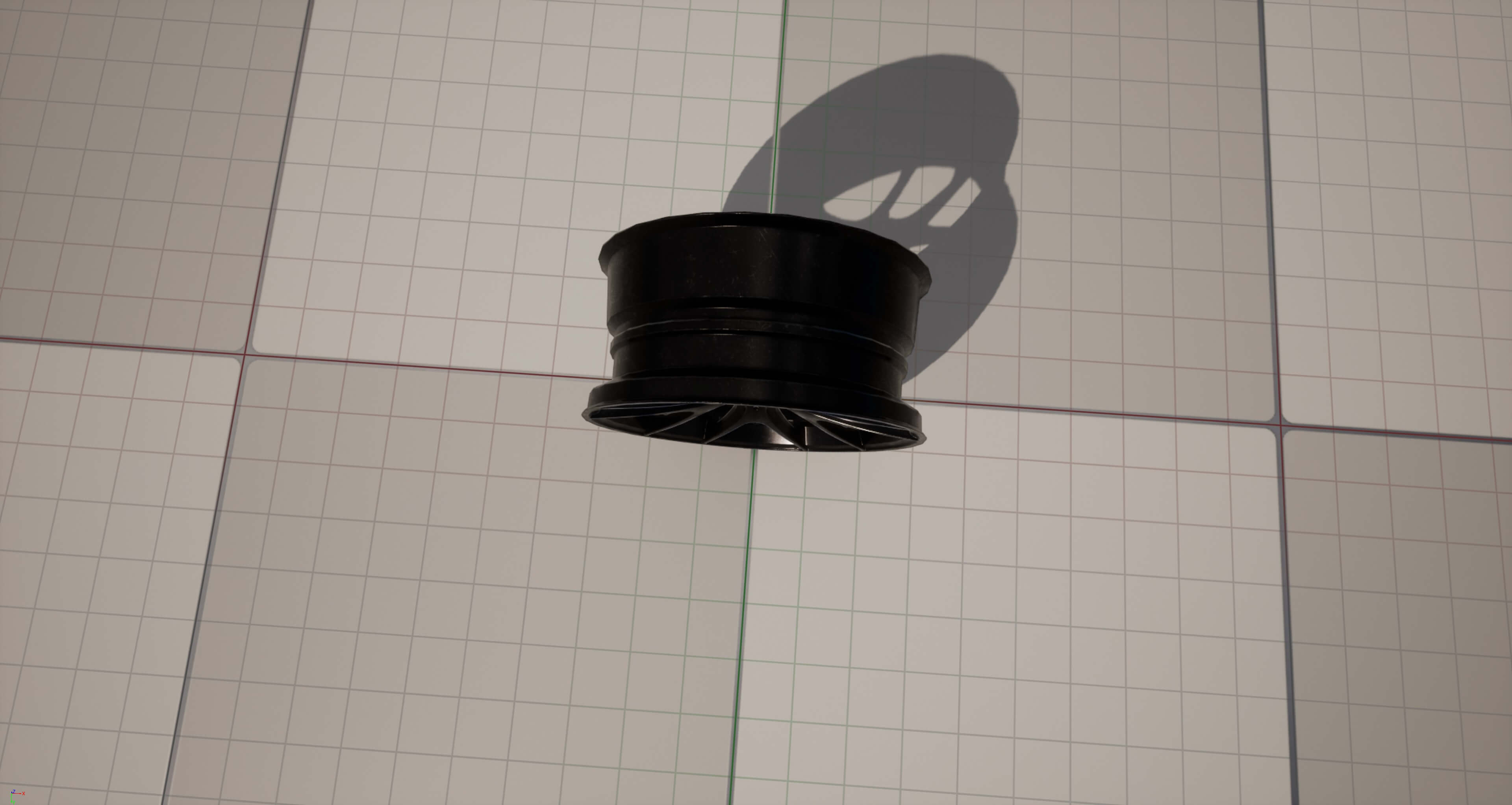Kryxen Rim V1 - Gloss Black - Game Ready UE5 &amp Unity 3D Model
