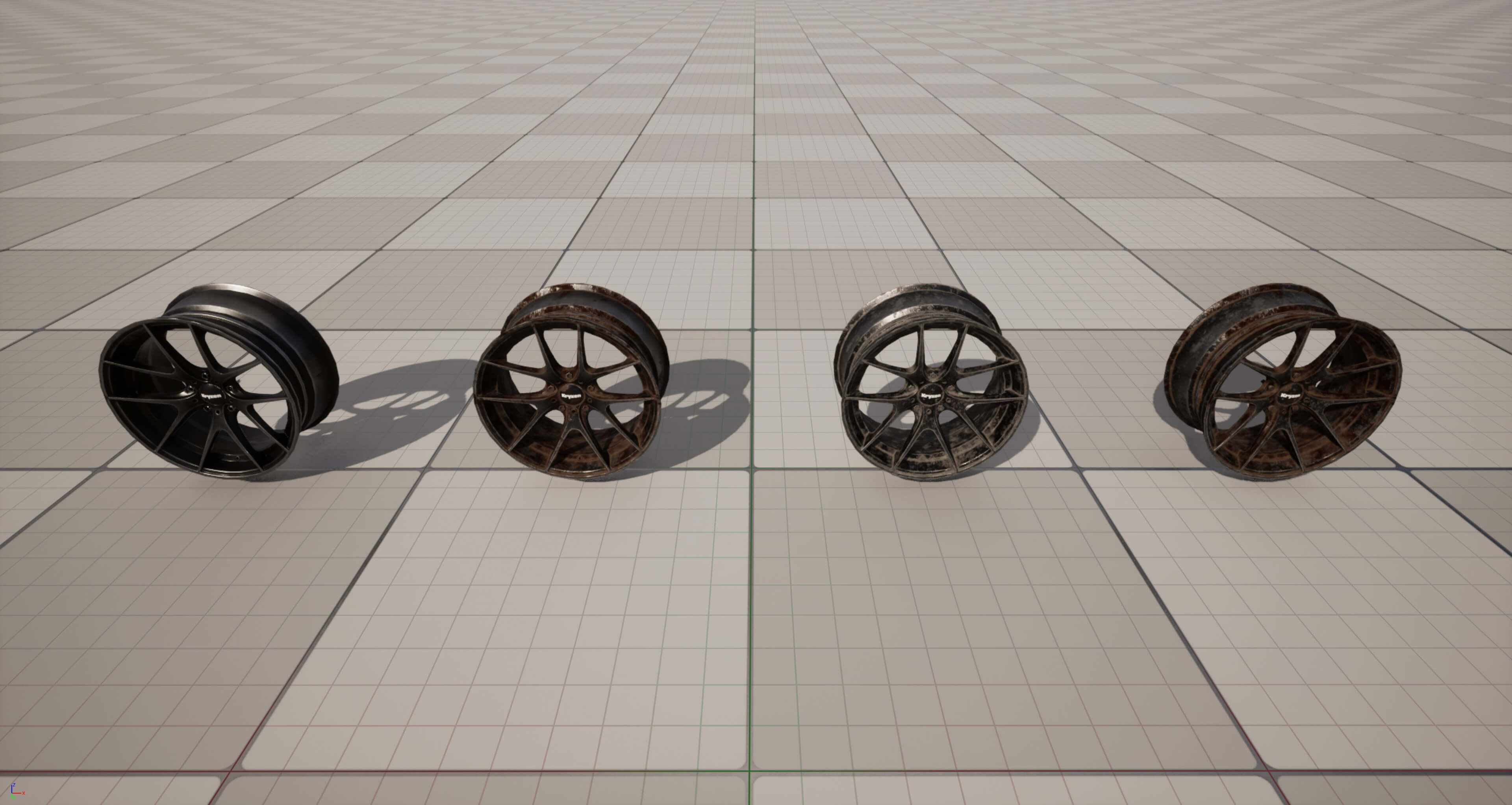 Kryxen Rim V1 - Gunmetal - Game Ready UE5 & Unity 3D Model