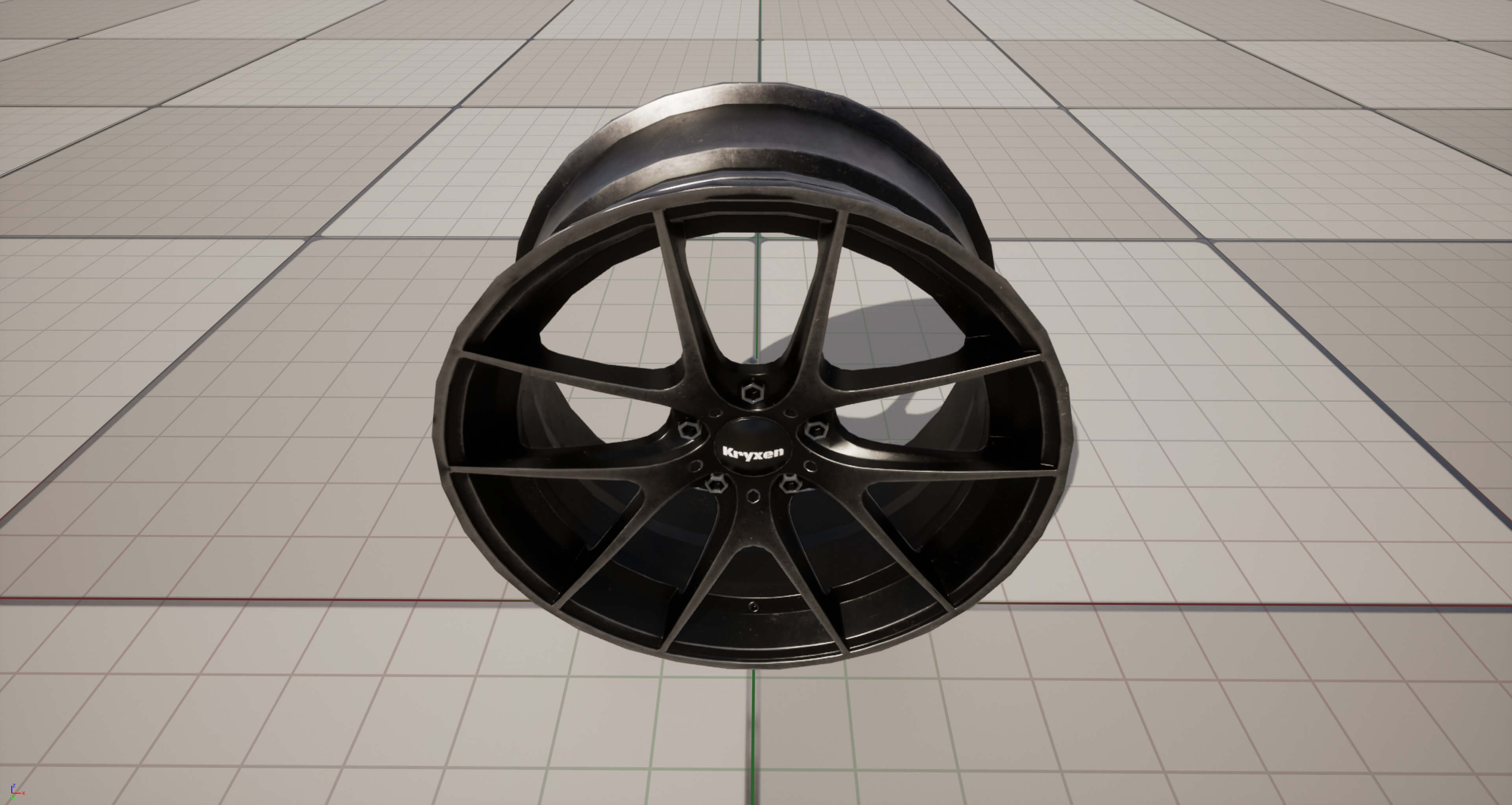 Kryxen Rim V1 - Gunmetal - Game Ready UE5 & Unity 3D Model
