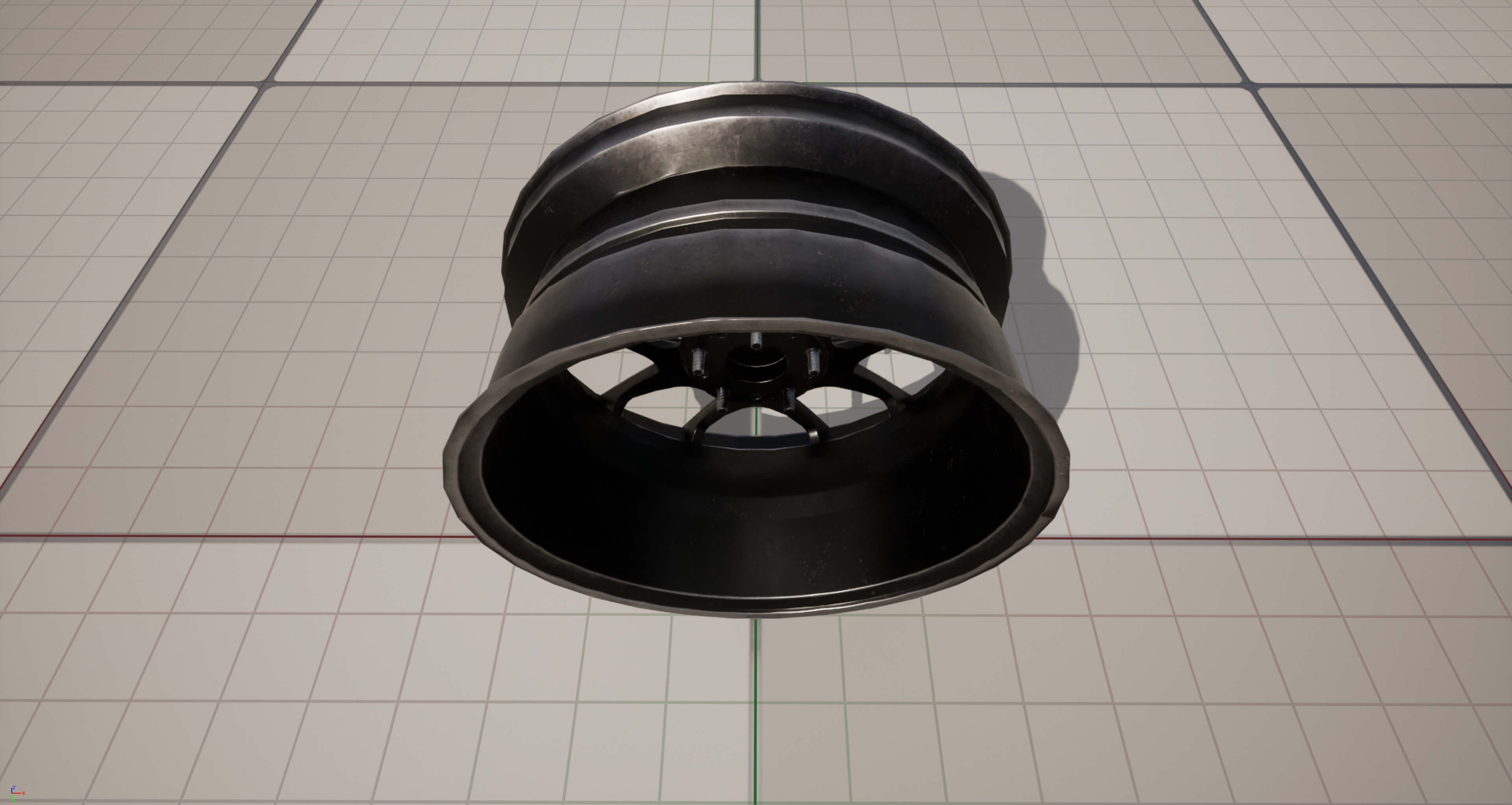 Kryxen Rim V1 - Gunmetal - Game Ready UE5 &amp Unity 3D Model