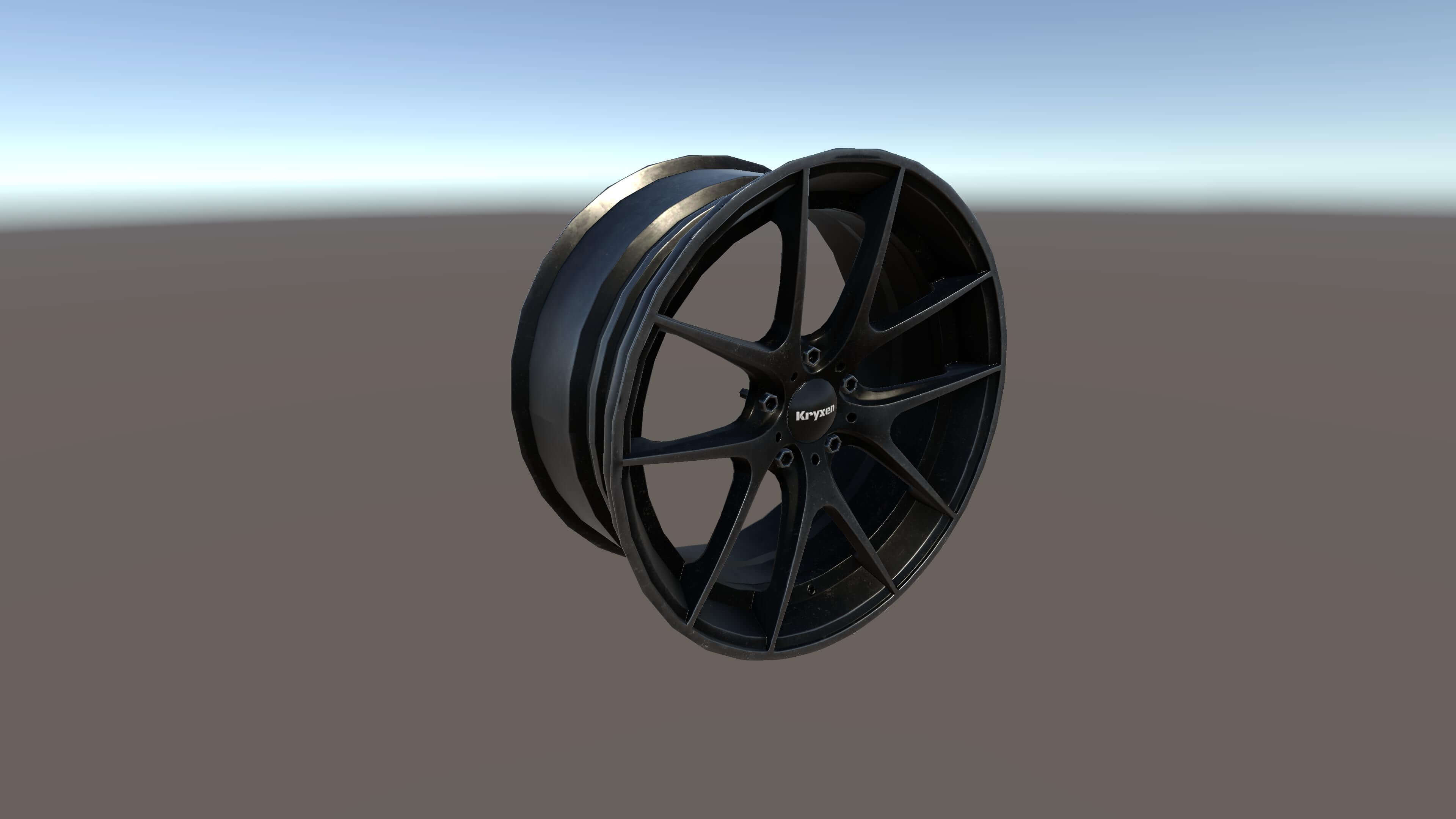 Kryxen Rim V1 - Gunmetal - Game Ready UE5 & Unity 3D Model