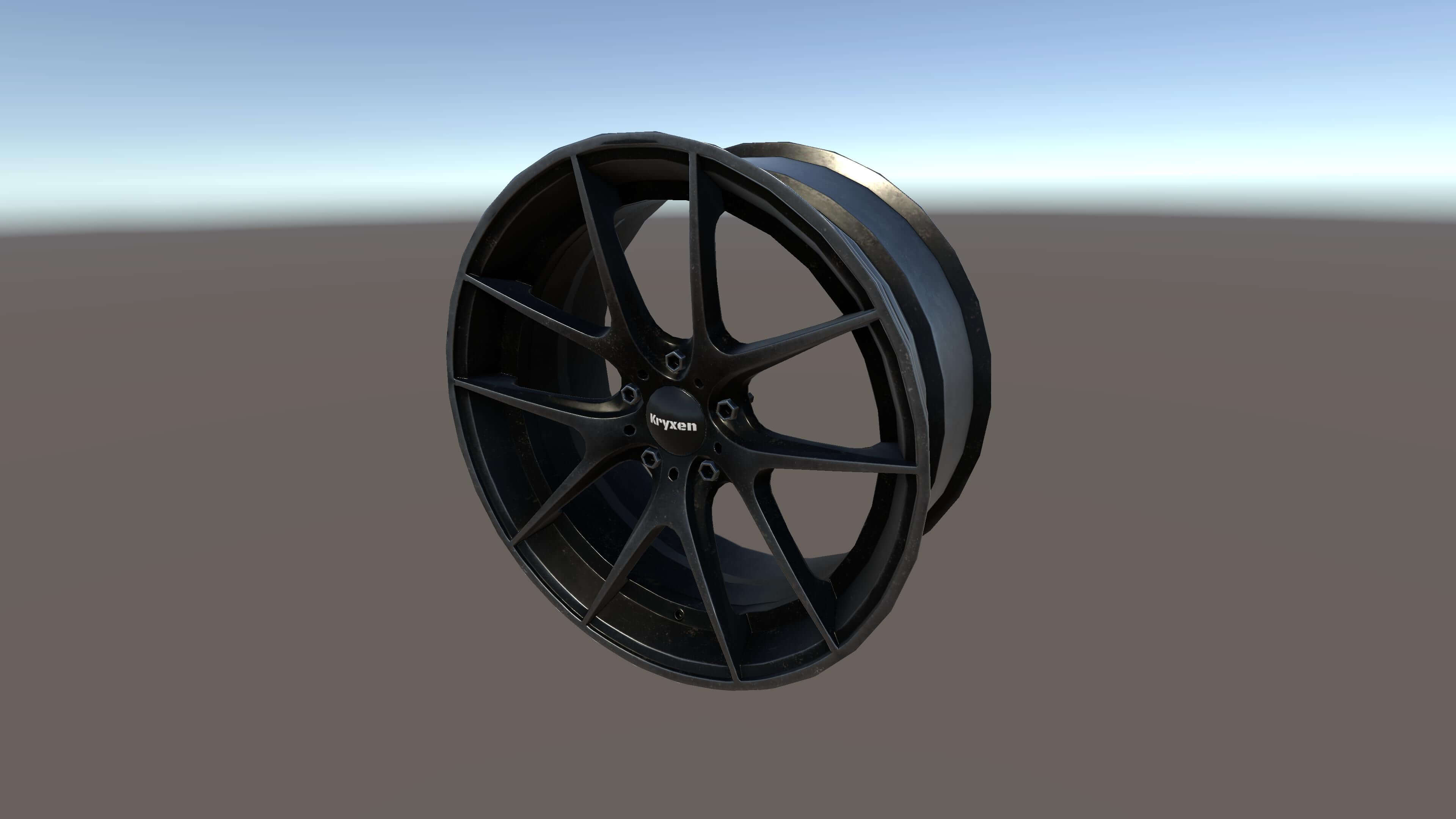 Kryxen Rim V1 - Gunmetal - Game Ready UE5 & Unity 3D Model