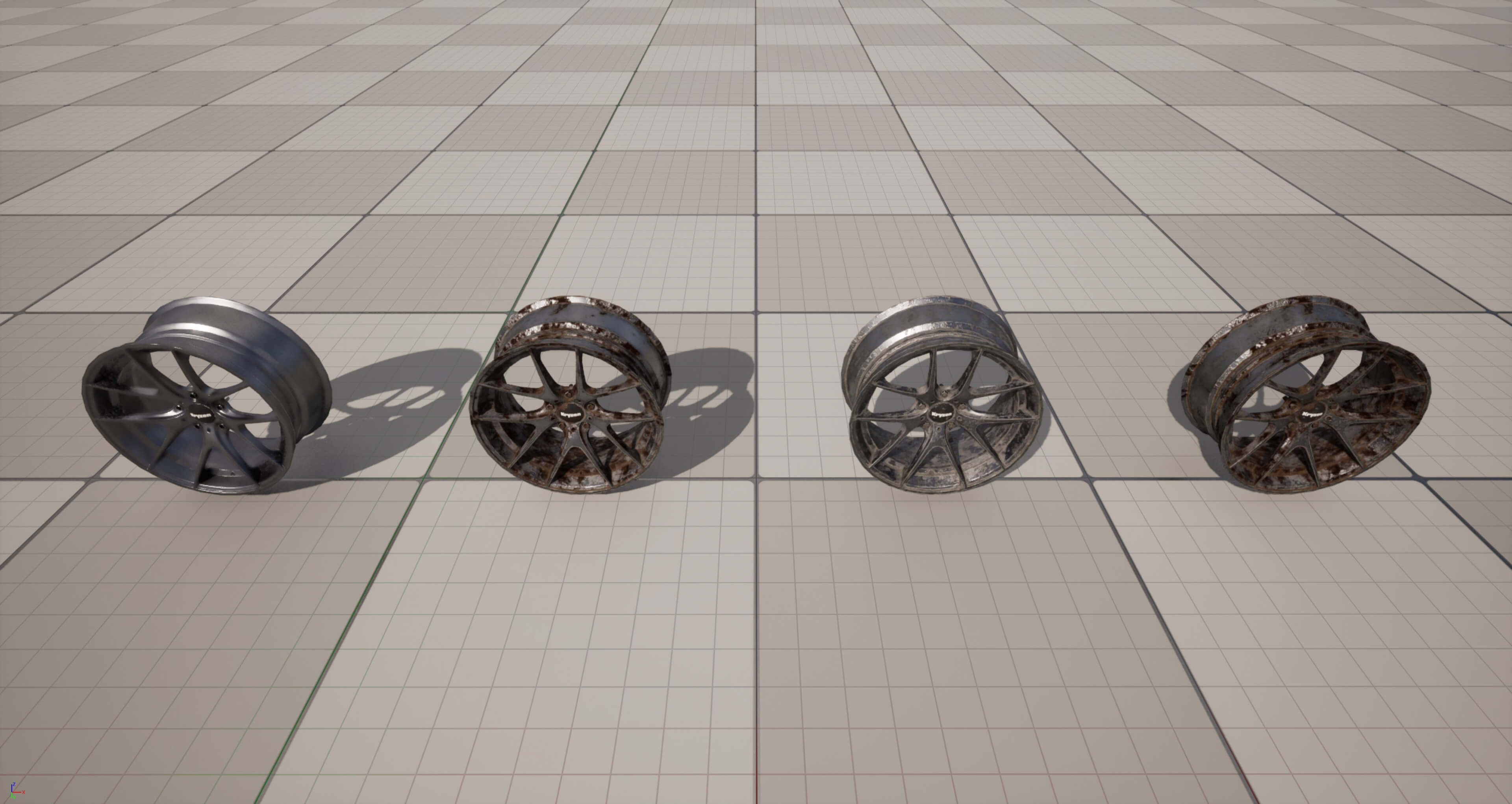 Kryxen Rim V1 Titanium Game Ready UE5 & Unity 3D Model