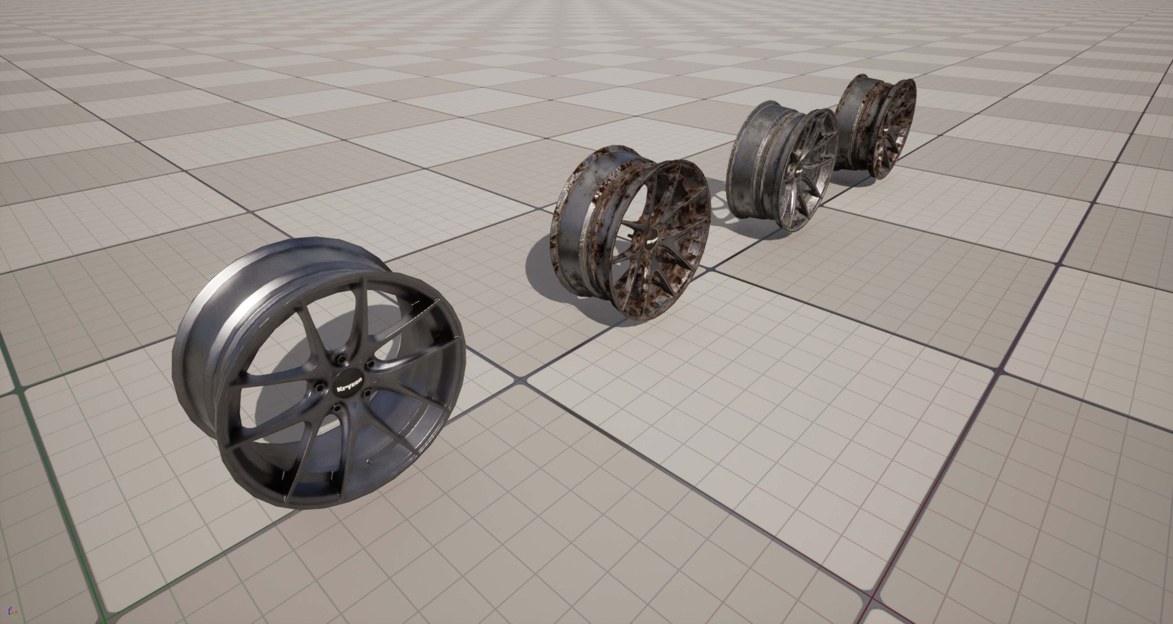 Kryxen Rim V1 Titanium Game Ready UE5 &amp Unity 3D Model