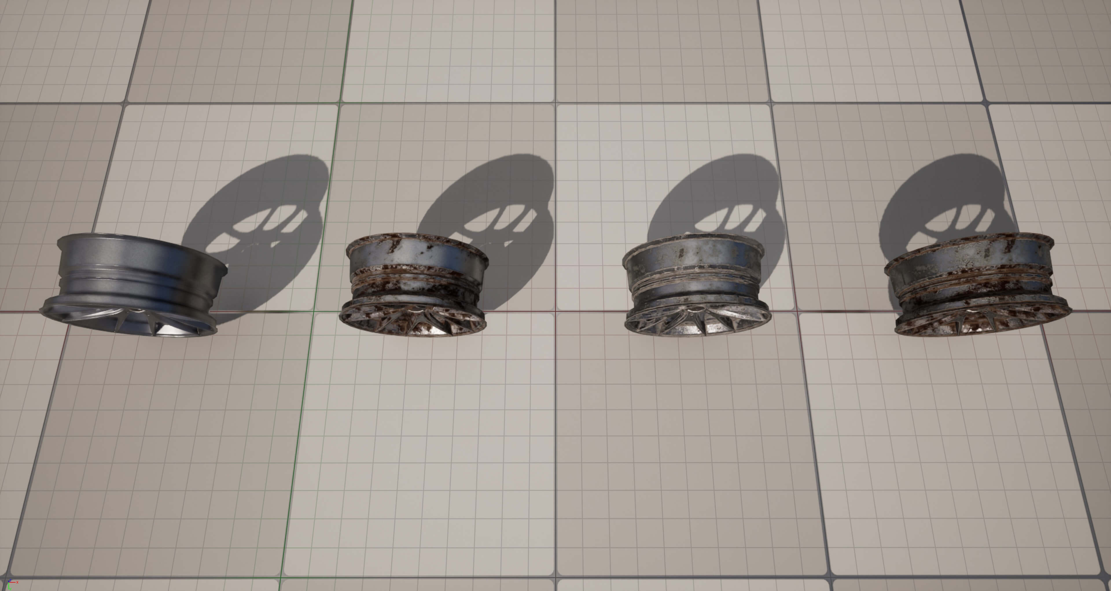 Kryxen Rim V1 Titanium Game Ready UE5 & Unity 3D Model