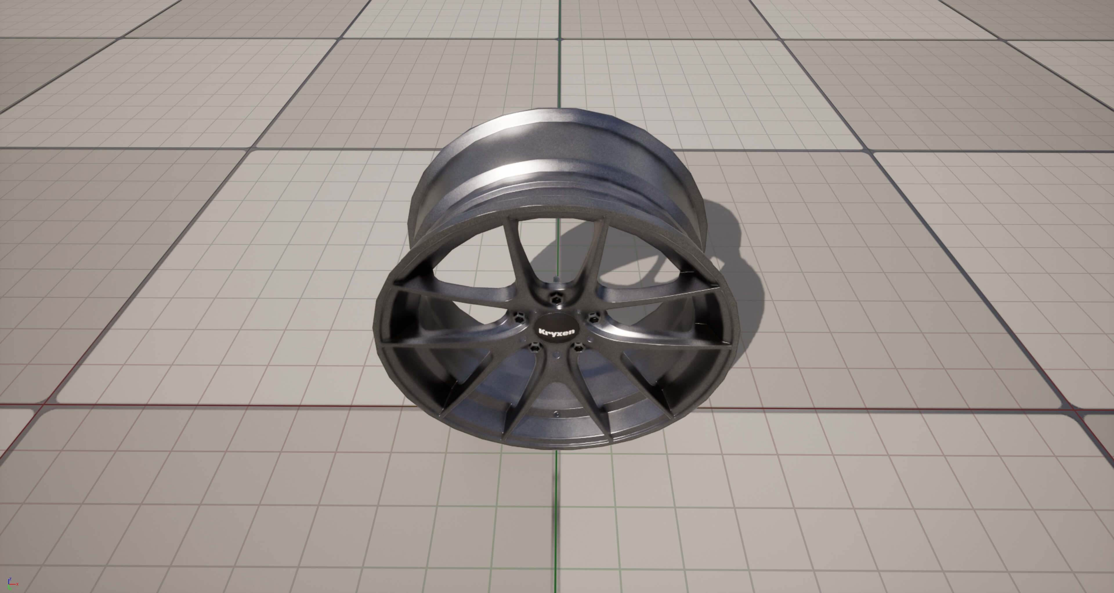 Kryxen Rim V1 Titanium Game Ready UE5 & Unity 3D Model