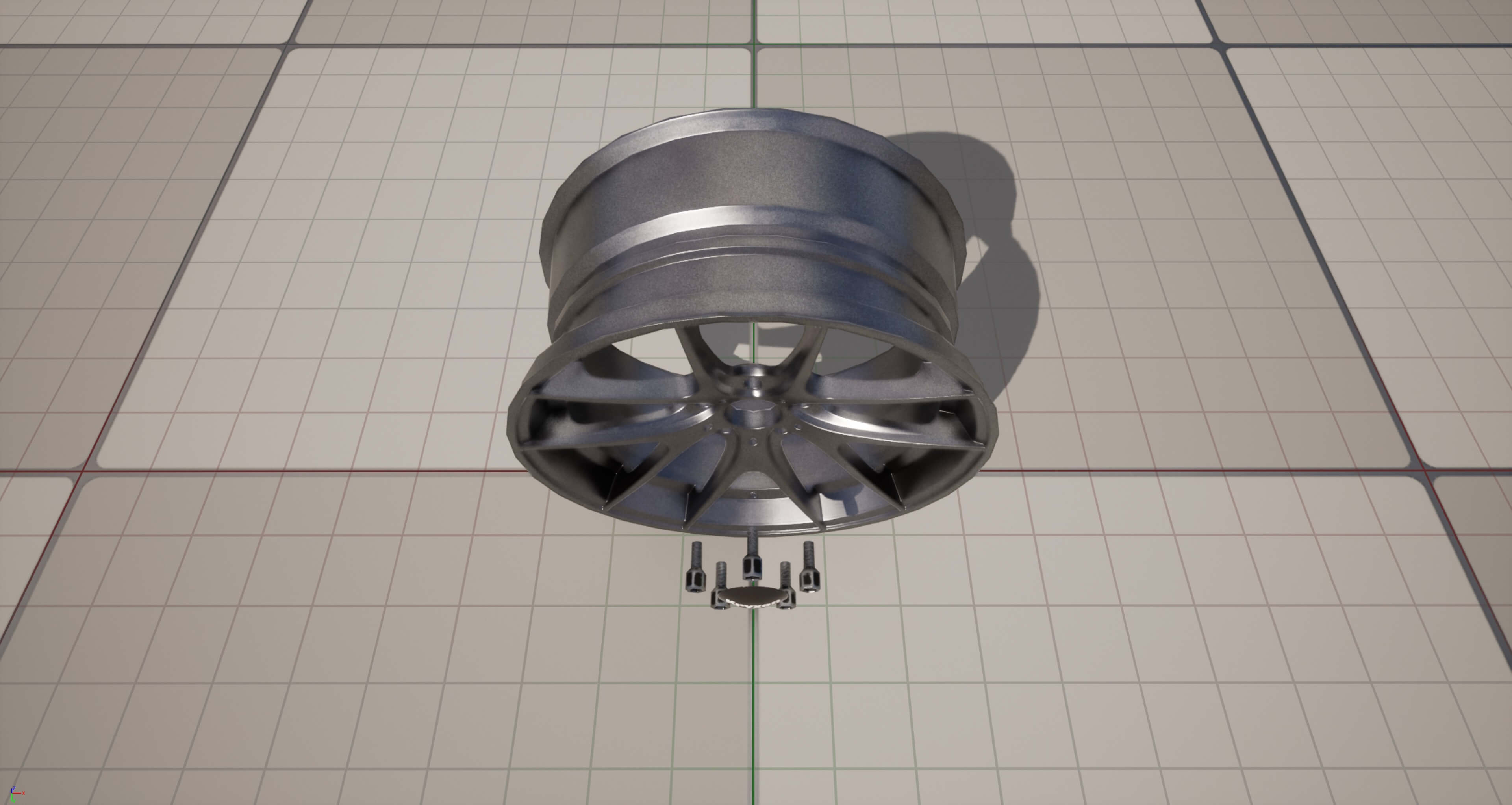 Kryxen Rim V1 Titanium Game Ready UE5 & Unity 3D Model