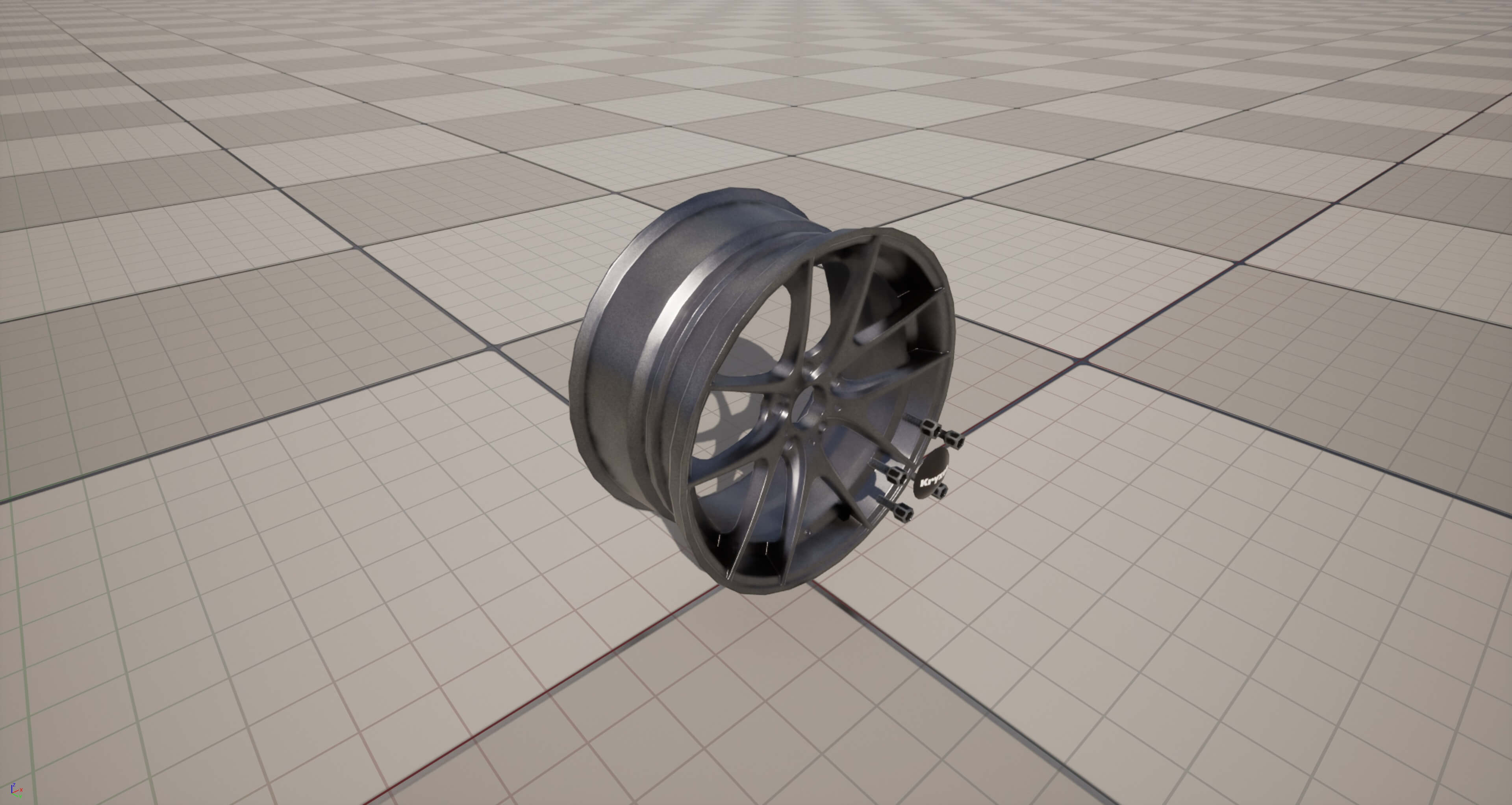Kryxen Rim V1 Titanium Game Ready UE5 & Unity 3D Model