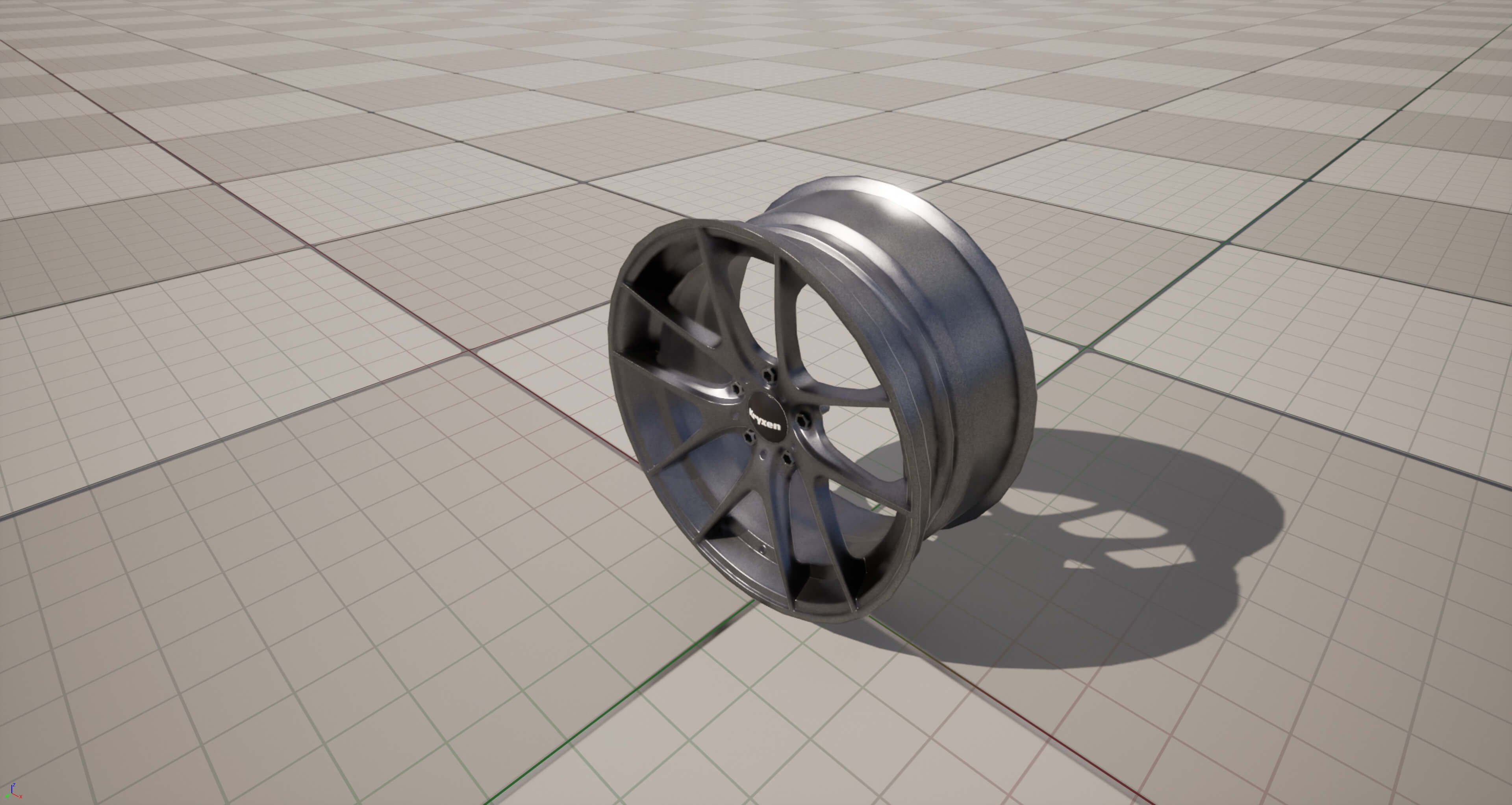 Kryxen Rim V1 Titanium Game Ready UE5 & Unity 3D Model