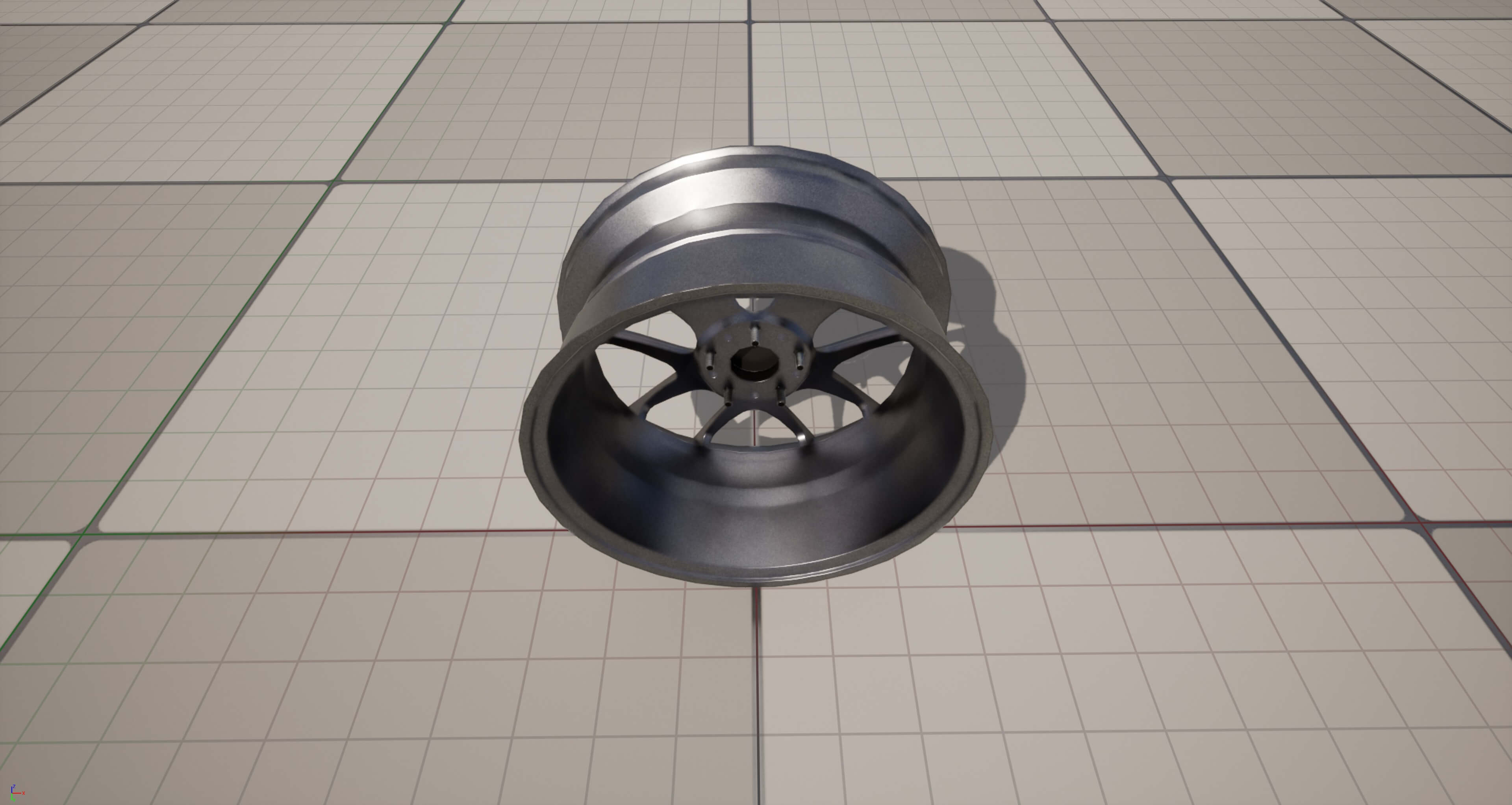 Kryxen Rim V1 Titanium Game Ready UE5 & Unity 3D Model