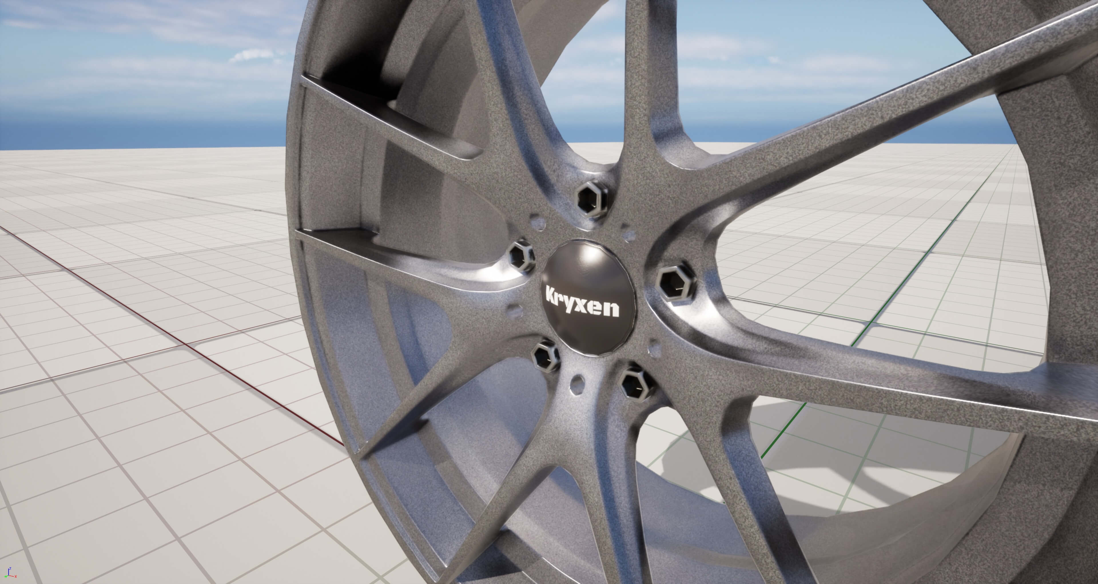 Kryxen Rim V1 Titanium Game Ready UE5 &amp Unity 3D Model
