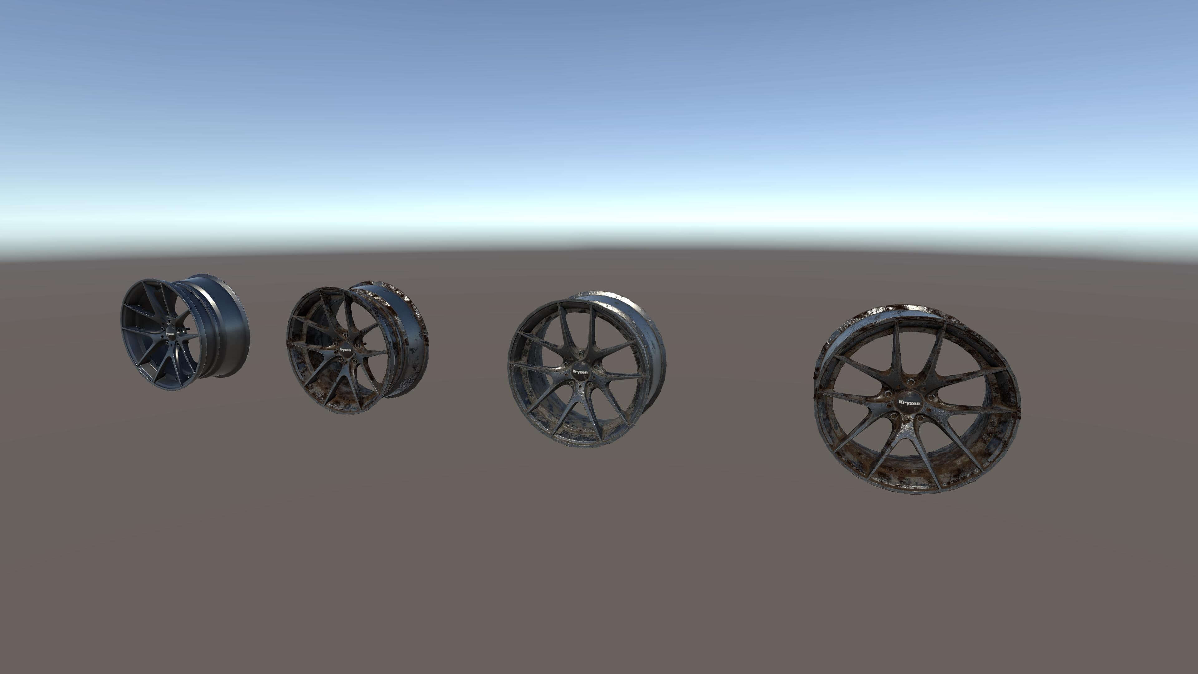 Kryxen Rim V1 Titanium Game Ready UE5 &amp Unity 3D Model