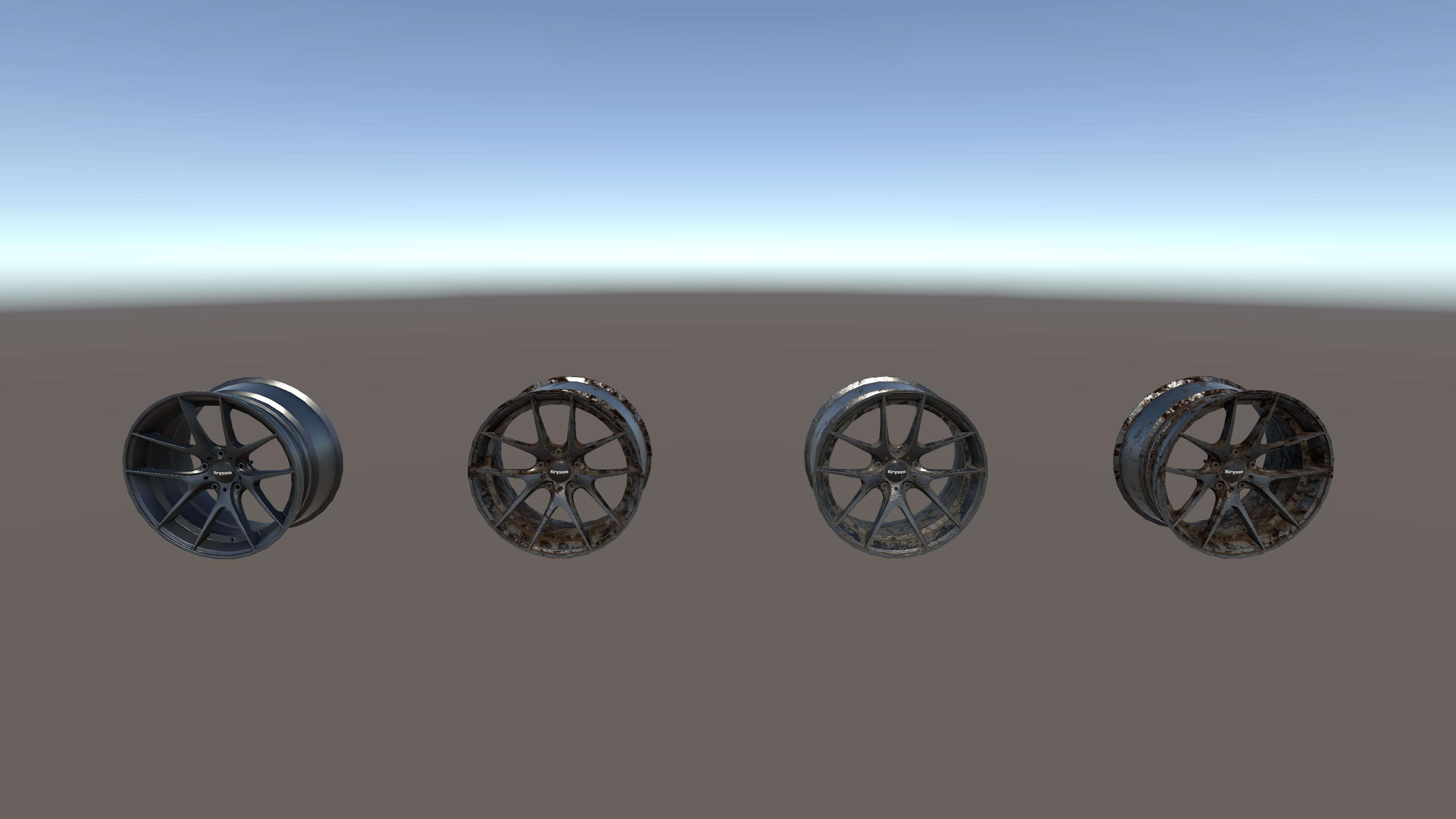 Kryxen Rim V1 Titanium Game Ready UE5 &amp Unity 3D Model