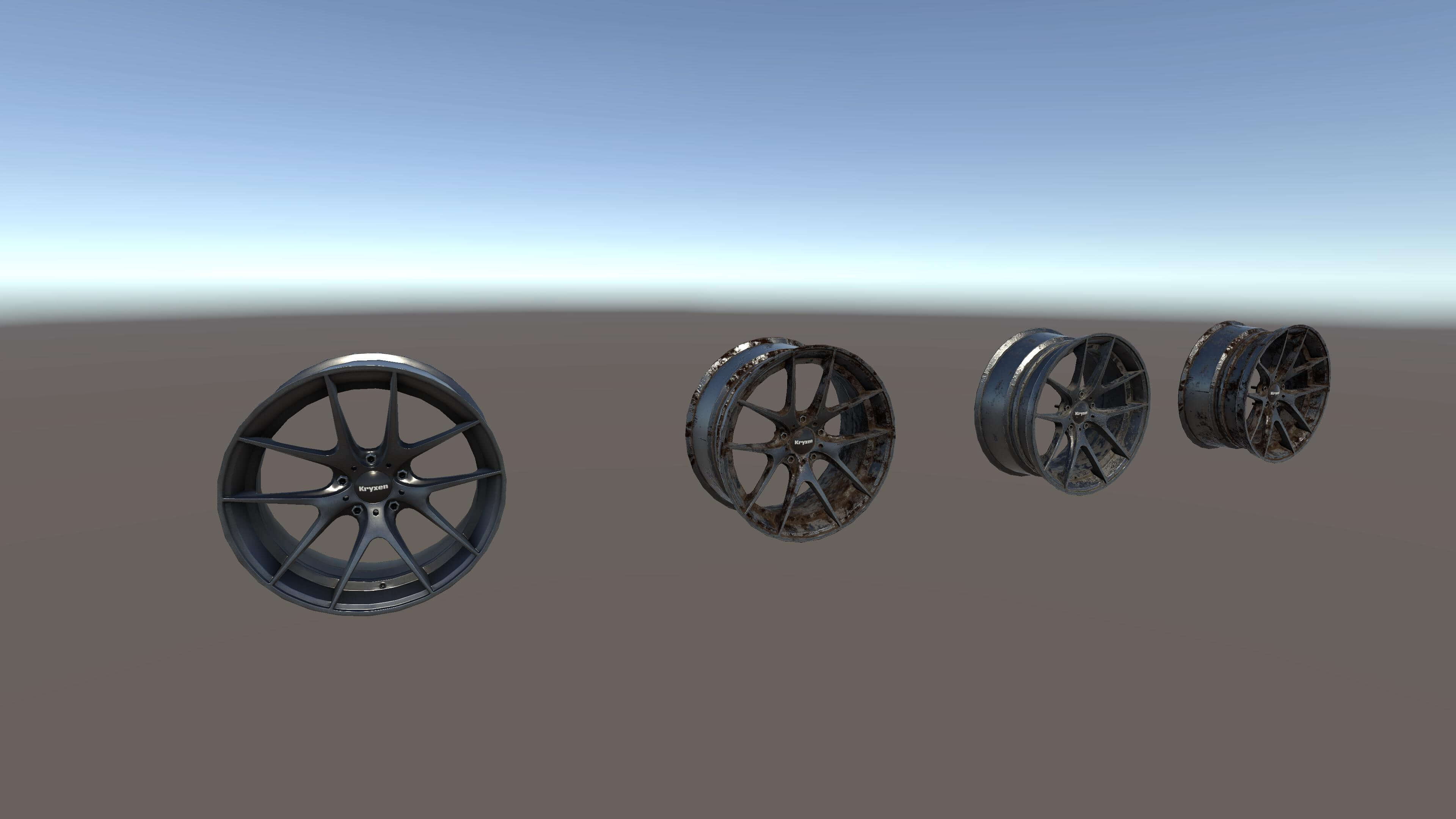 Kryxen Rim V1 Titanium Game Ready UE5 & Unity 3D Model