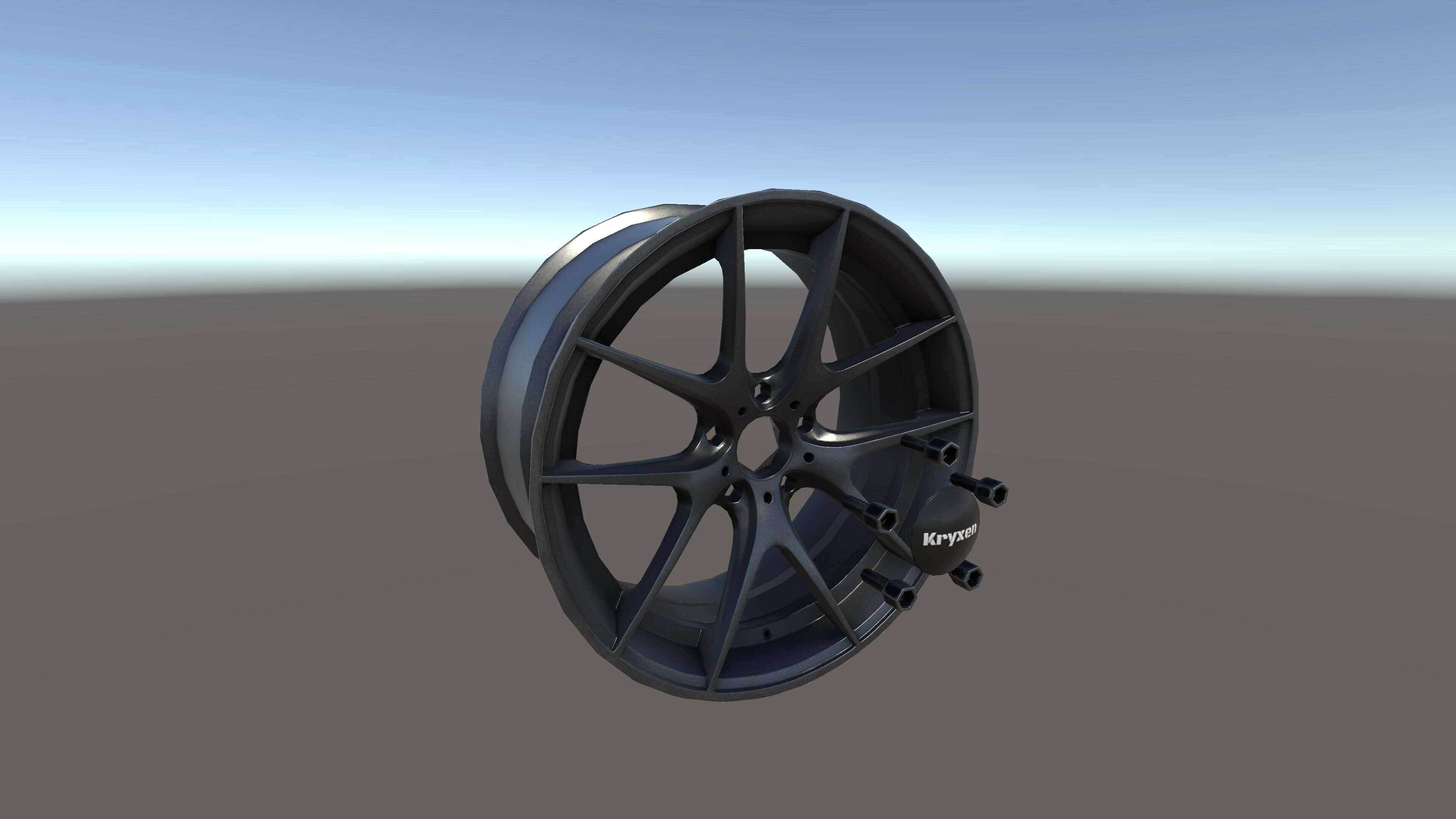 Kryxen Rim V1 Titanium Game Ready UE5 & Unity 3D Model
