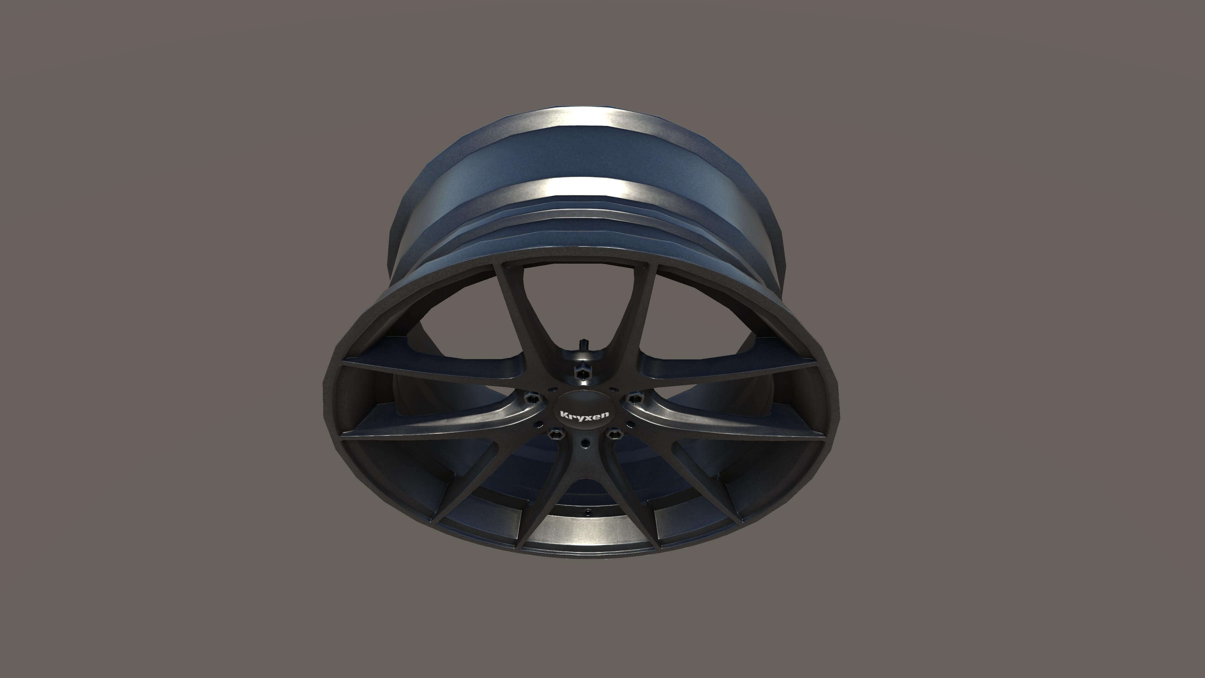Kryxen Rim V1 Titanium Game Ready UE5 & Unity 3D Model