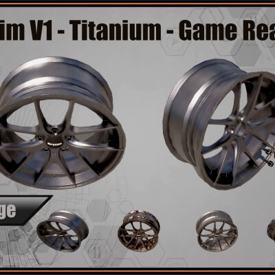 Kryxen Rim V1 Titanium Game Ready (UE5 & Unity)