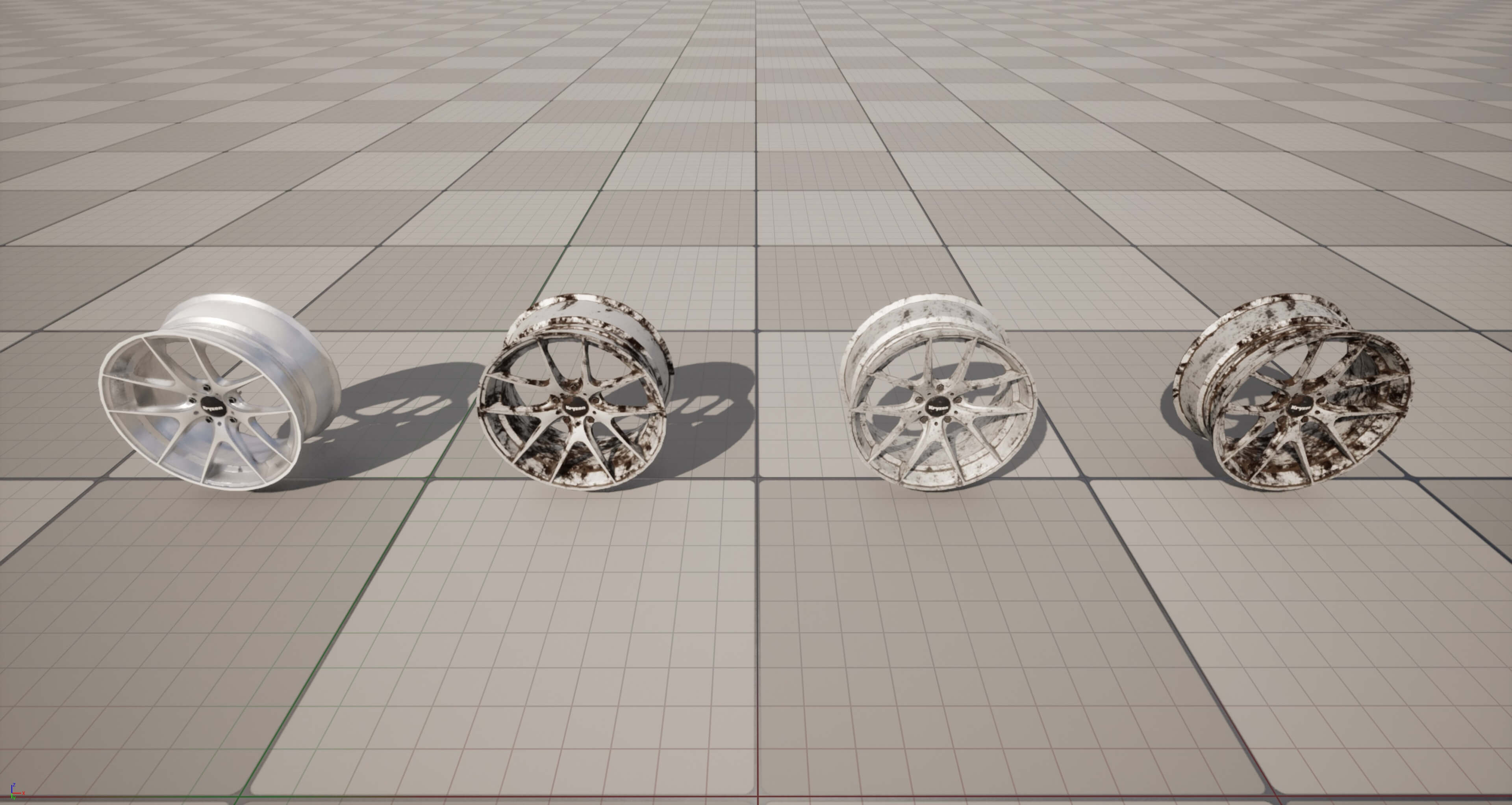 Kryxen Rim V1 - White - Game Ready UE5 and Unity 3D Model