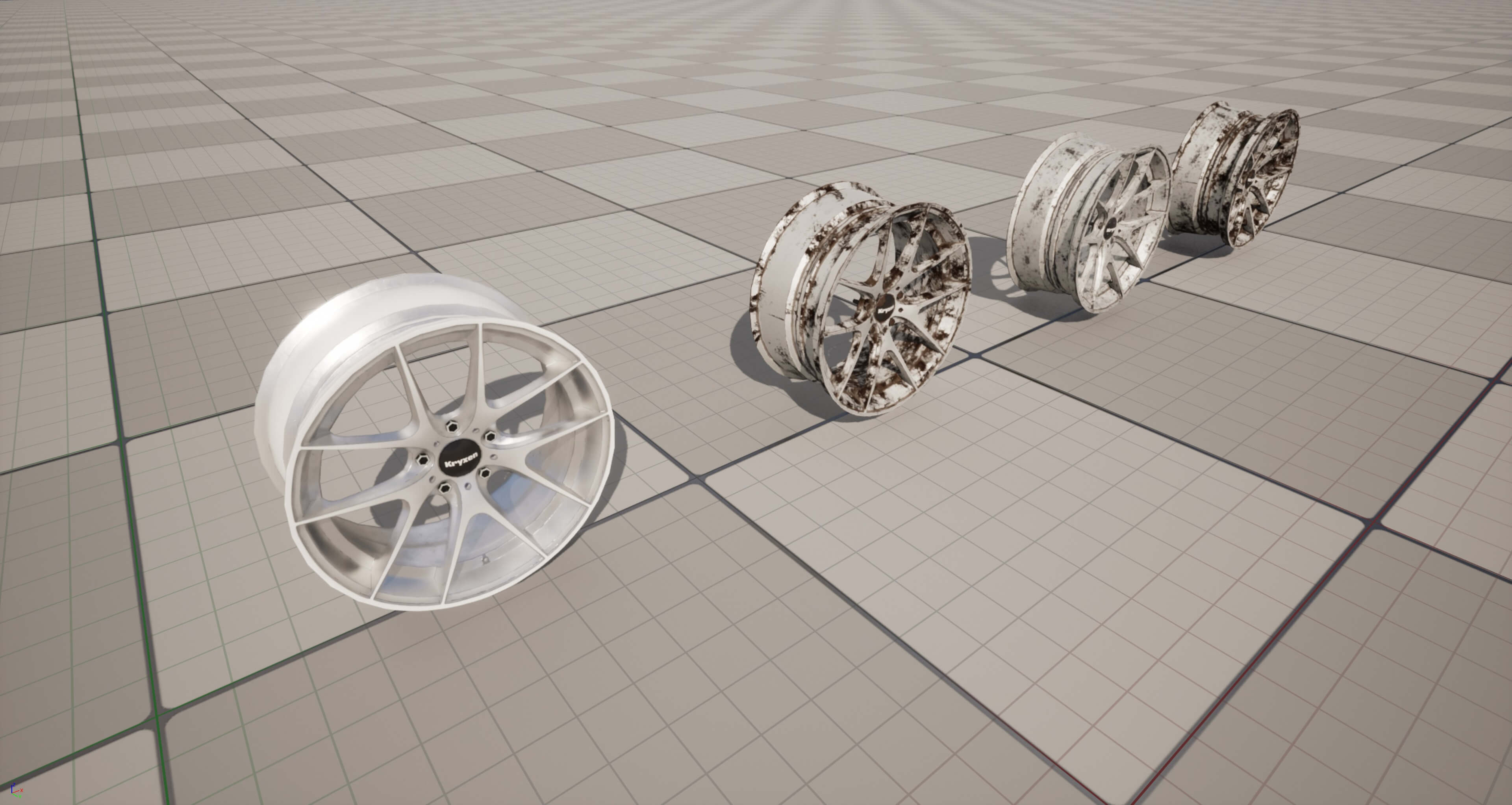 Kryxen Rim V1 - White - Game Ready UE5 and Unity 3D Model