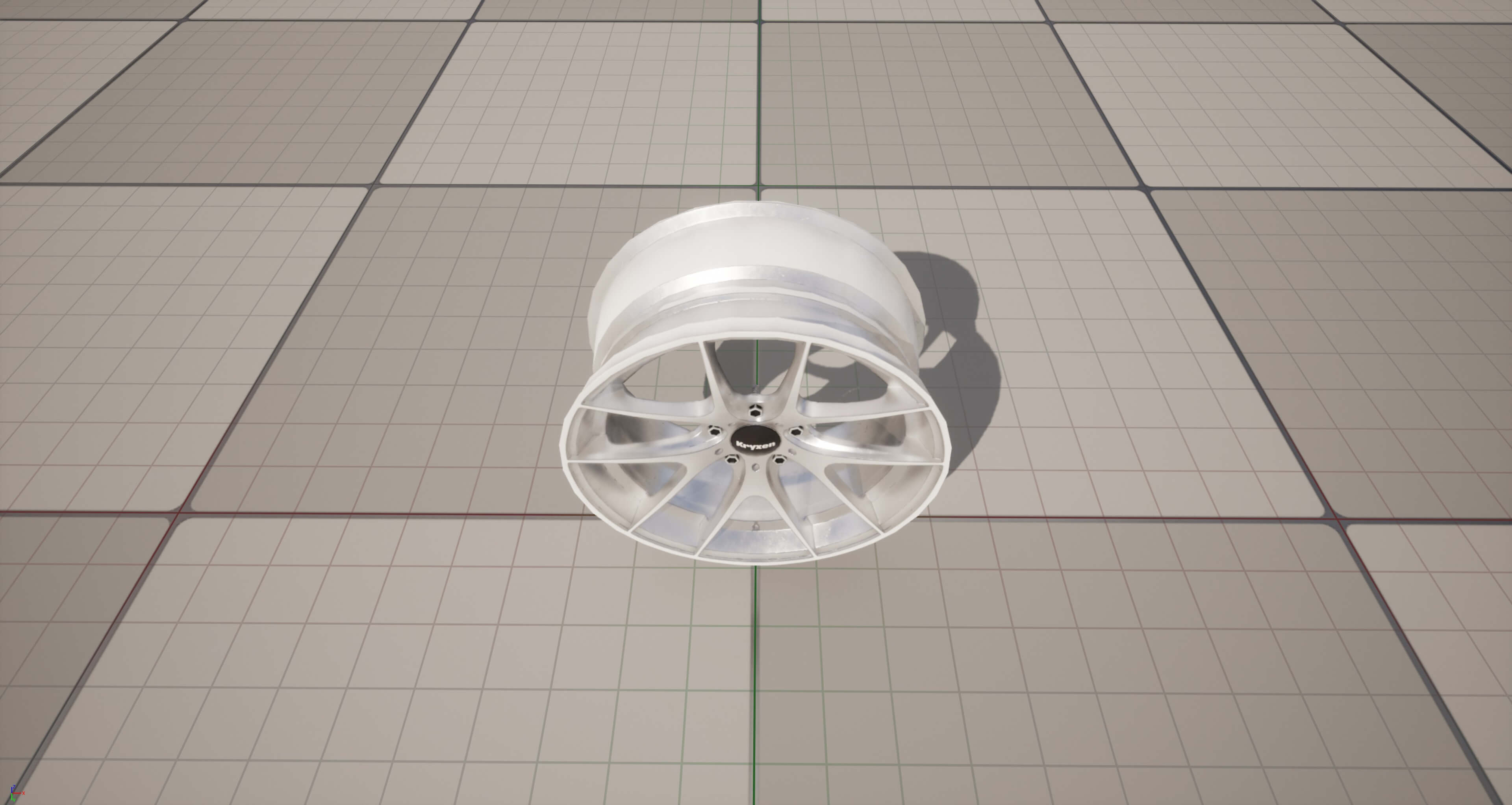 Kryxen Rim V1 - White - Game Ready UE5 and Unity 3D Model