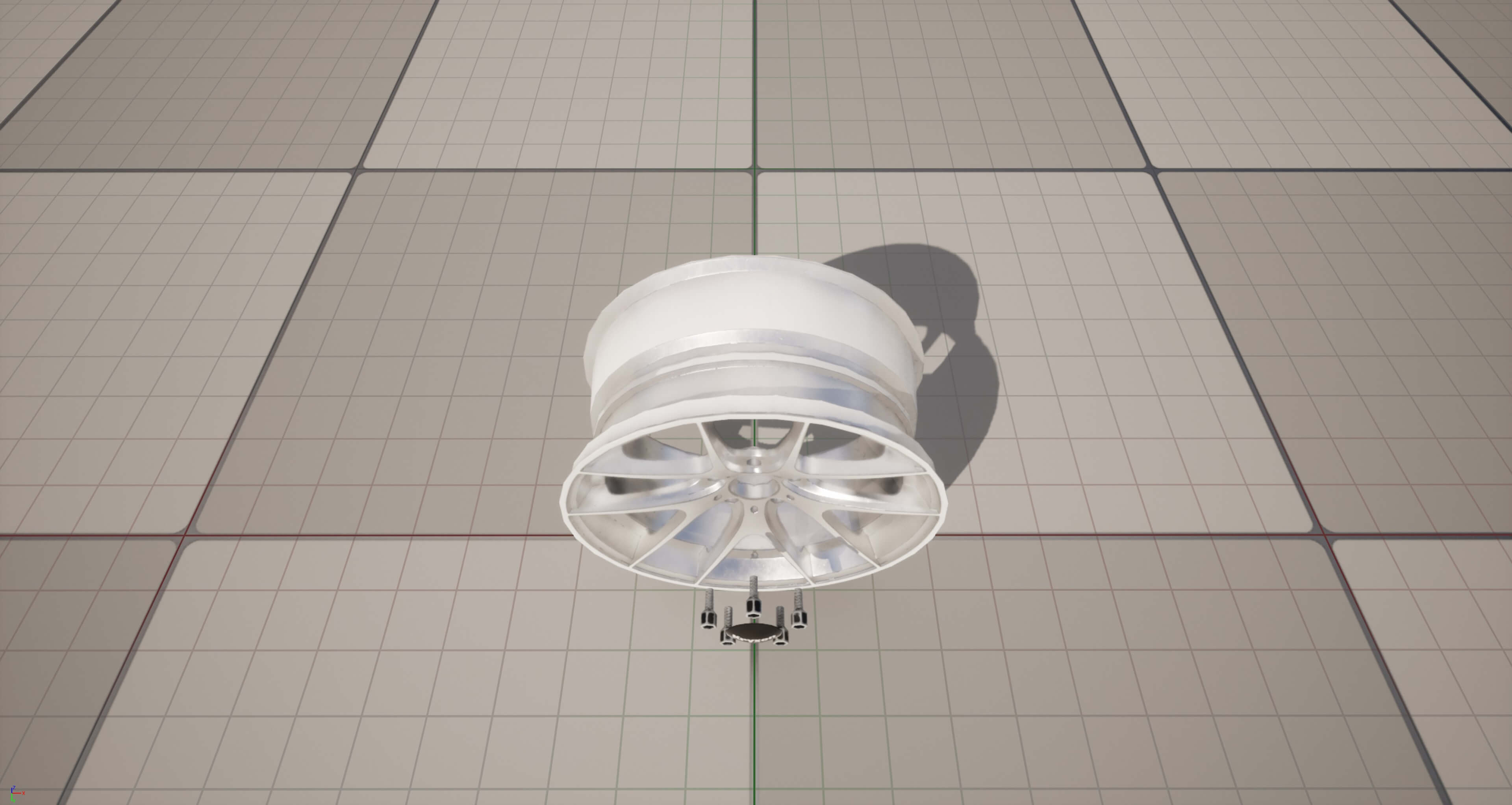 Kryxen Rim V1 - White - Game Ready UE5 and Unity 3D Model