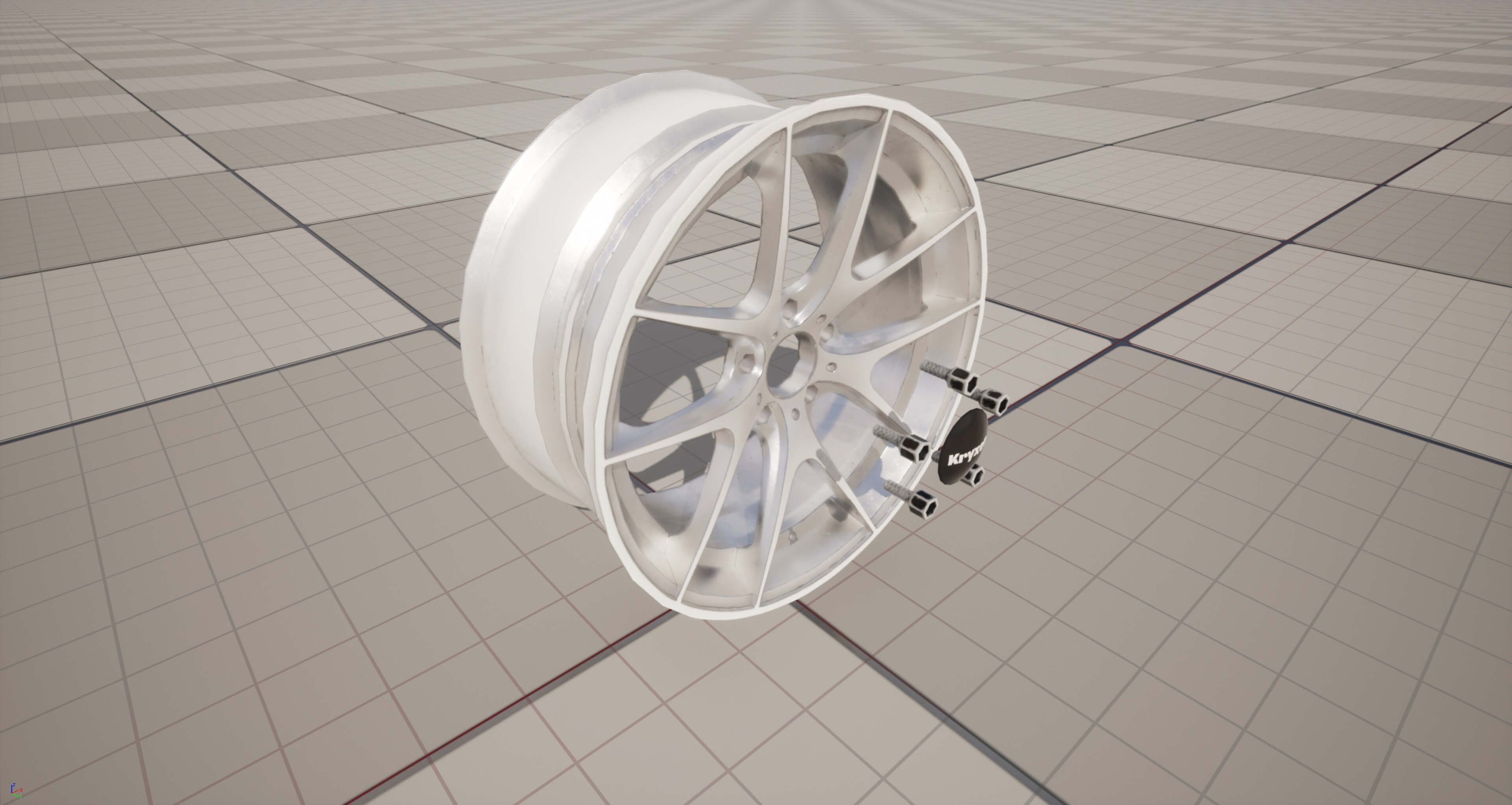 Kryxen Rim V1 - White - Game Ready UE5 and Unity 3D Model