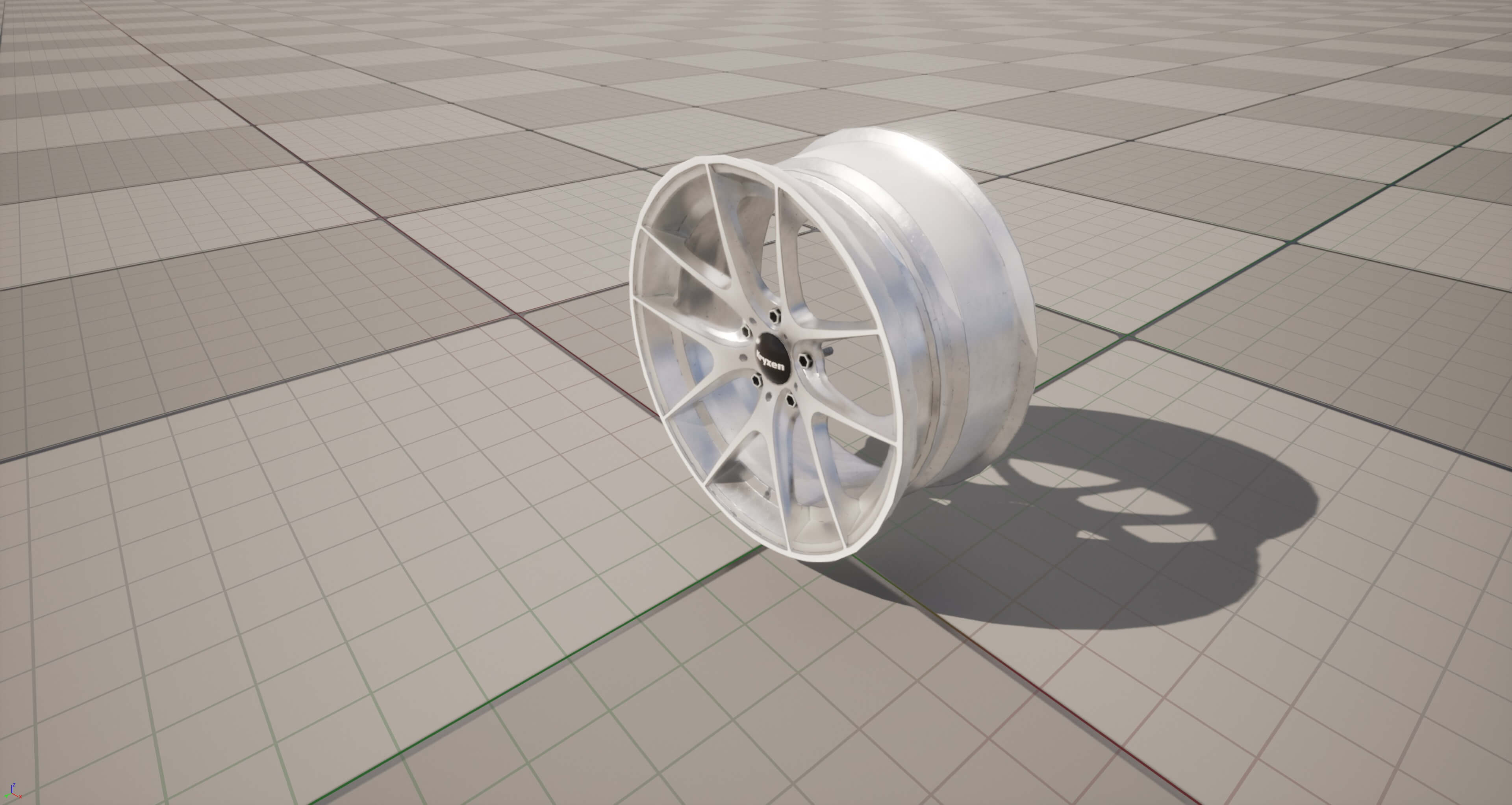 Kryxen Rim V1 - White - Game Ready UE5 and Unity 3D Model