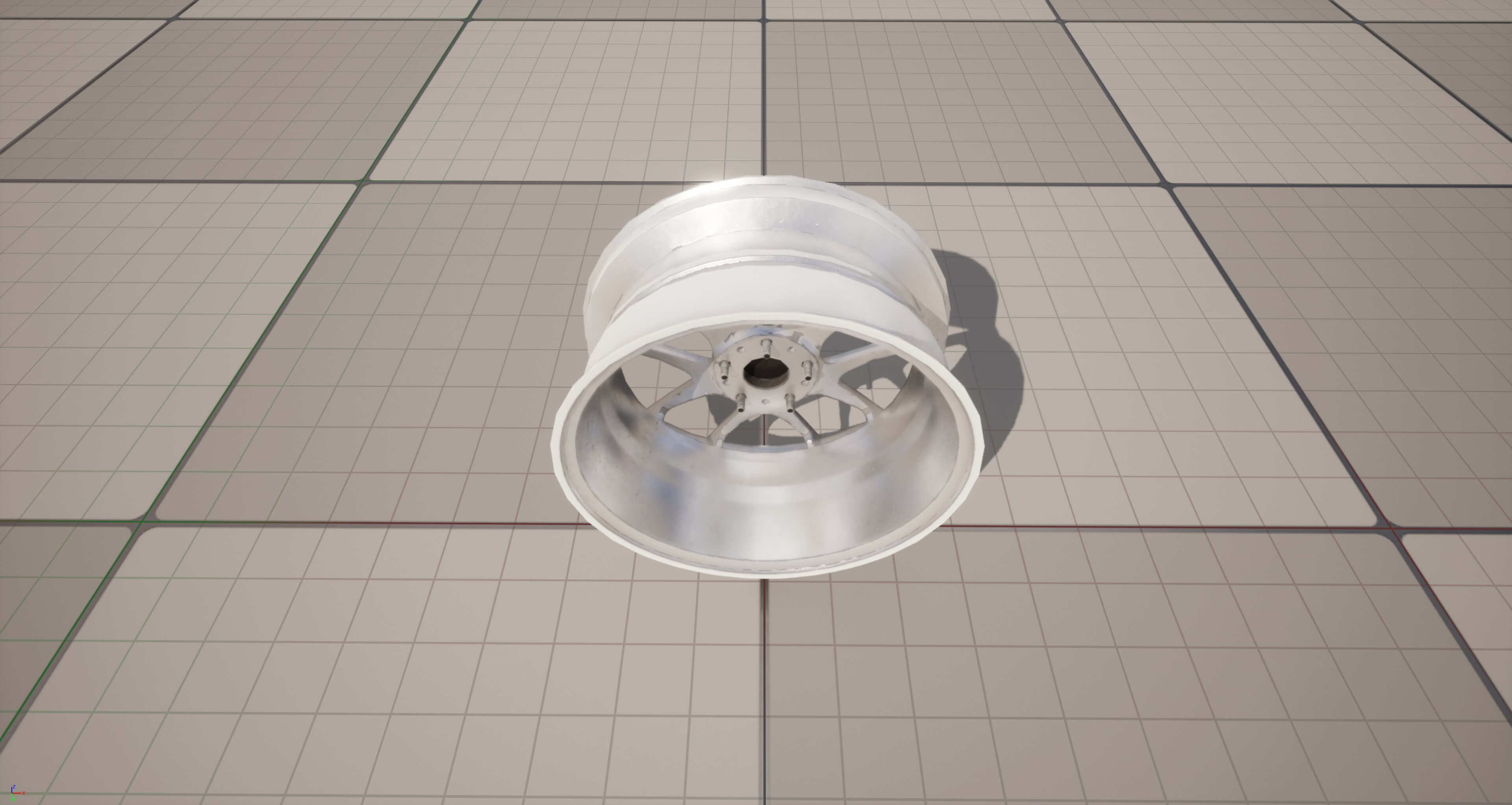 Kryxen Rim V1 - White - Game Ready UE5 and Unity 3D Model