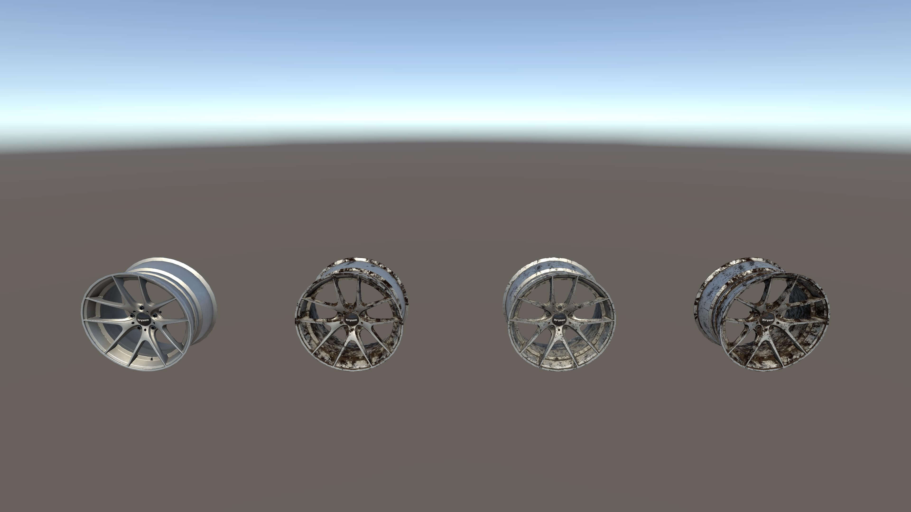 Kryxen Rim V1 - White - Game Ready UE5 and Unity 3D Model