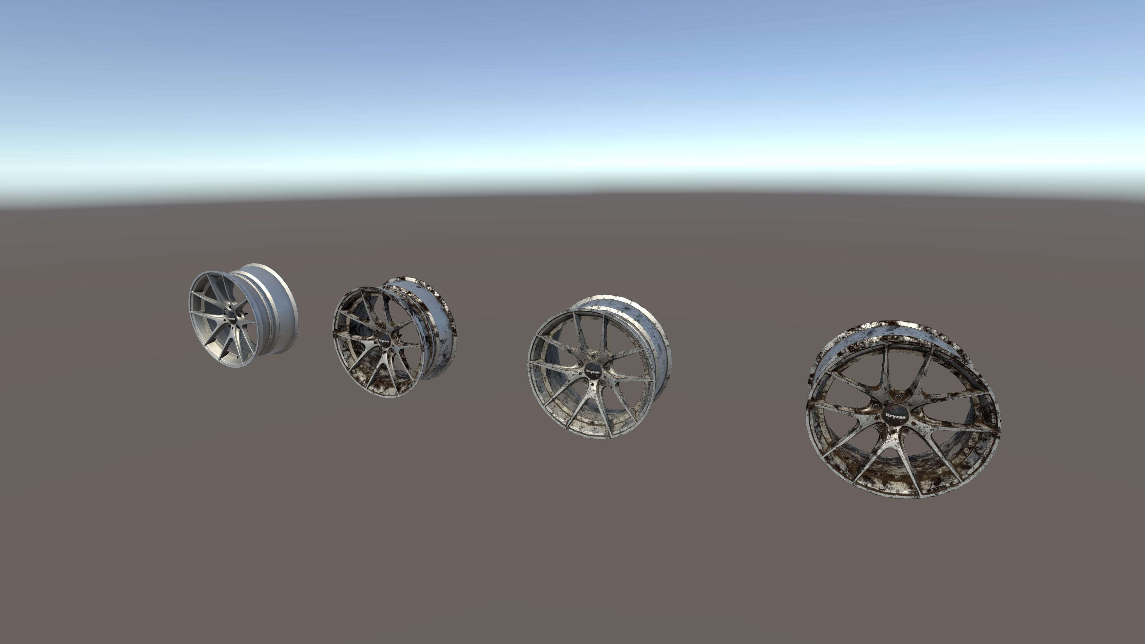 Kryxen Rim V1 - White - Game Ready UE5 and Unity 3D Model