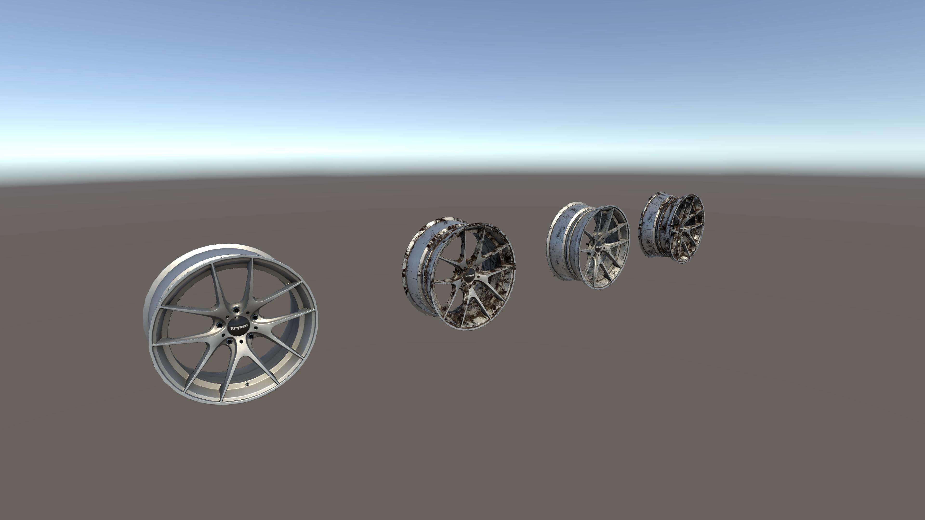Kryxen Rim V1 - White - Game Ready UE5 and Unity 3D Model