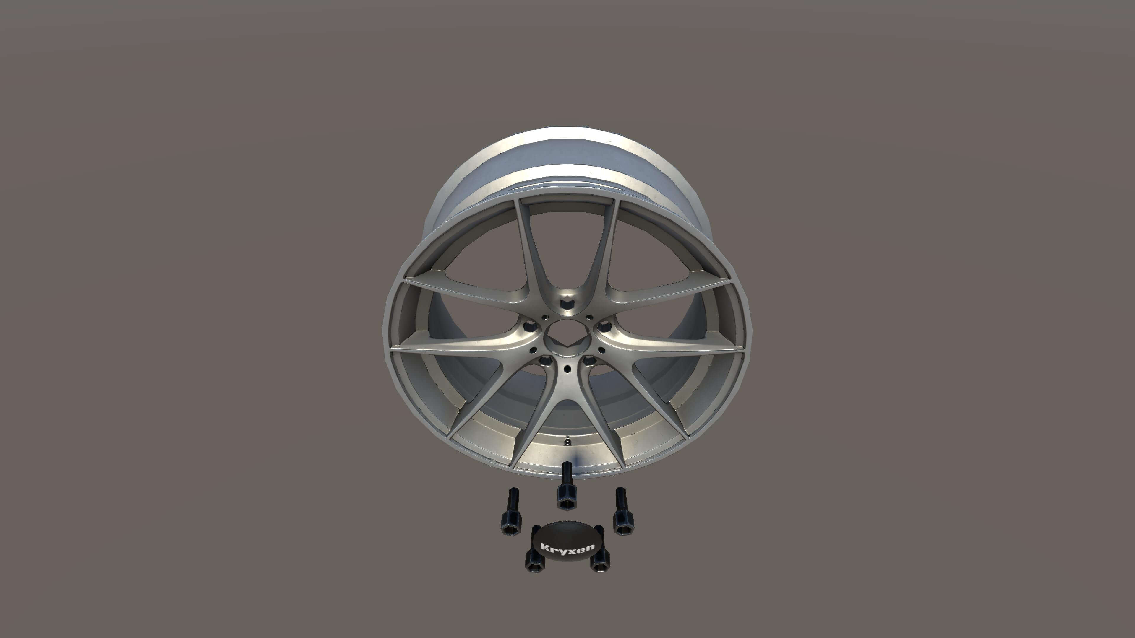 Kryxen Rim V1 - White - Game Ready UE5 and Unity 3D Model