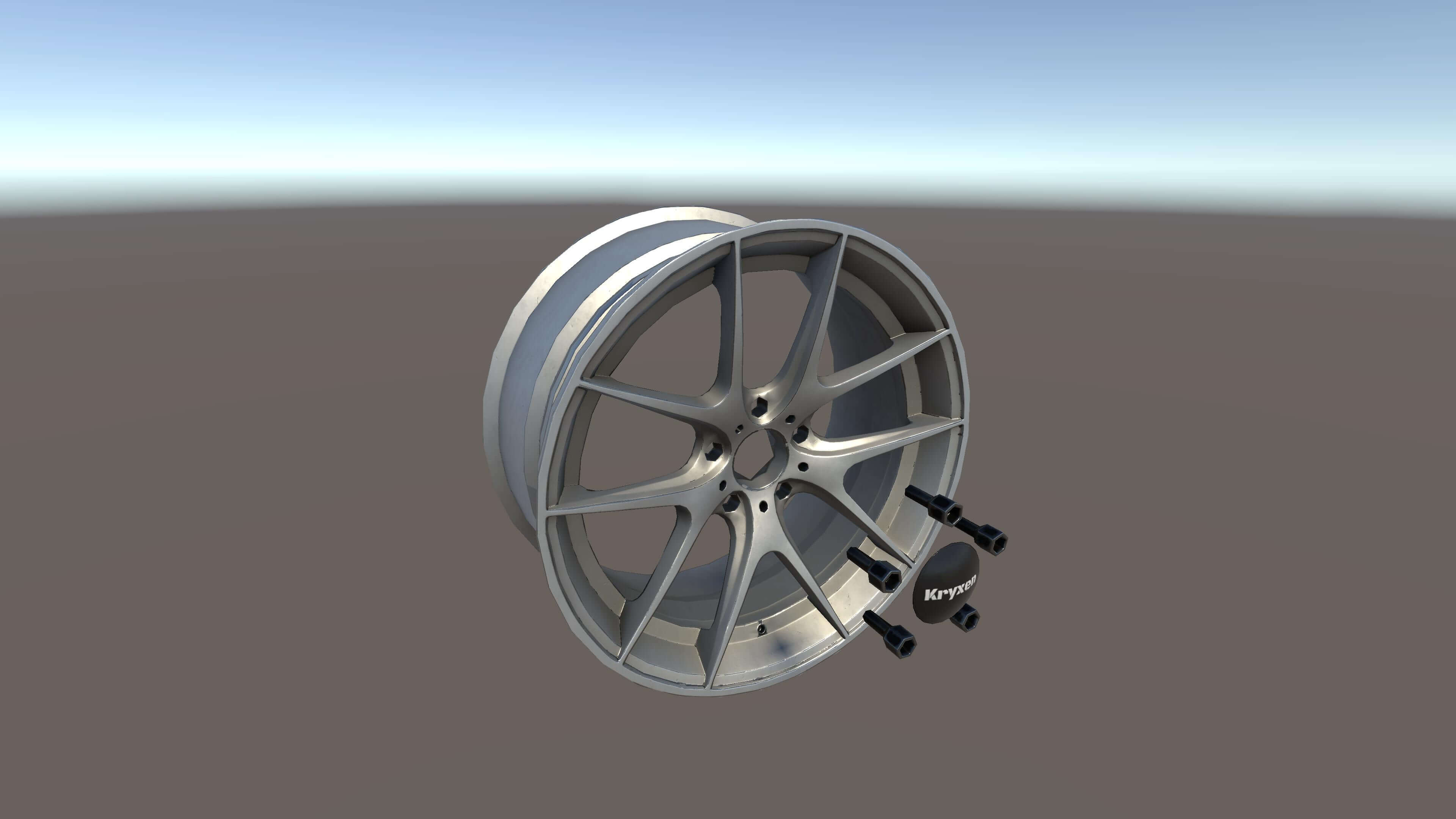 Kryxen Rim V1 - White - Game Ready UE5 and Unity 3D Model