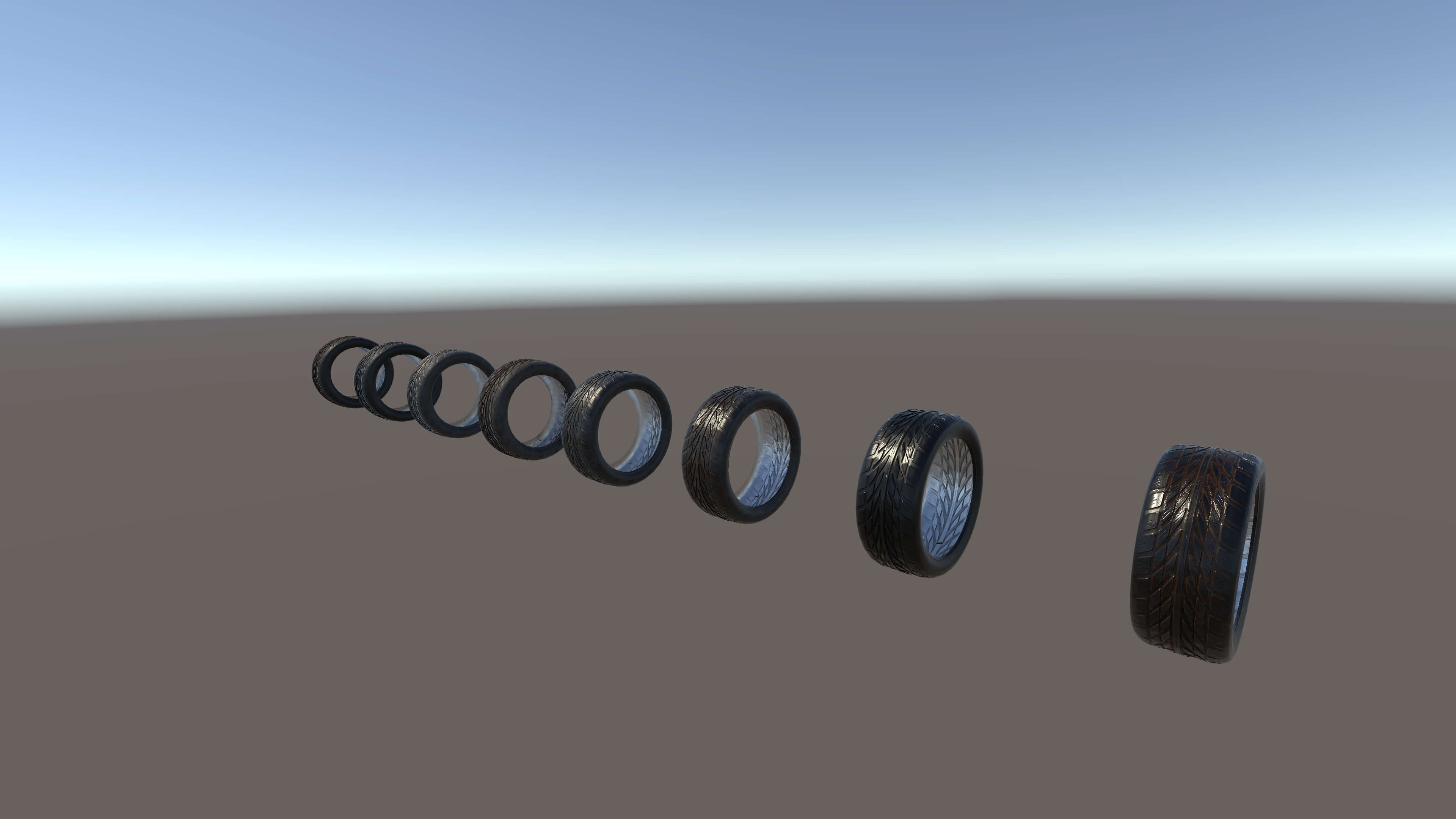 Kryxen Tire V1 - Game Ready UE5 and Unity 3D Model
