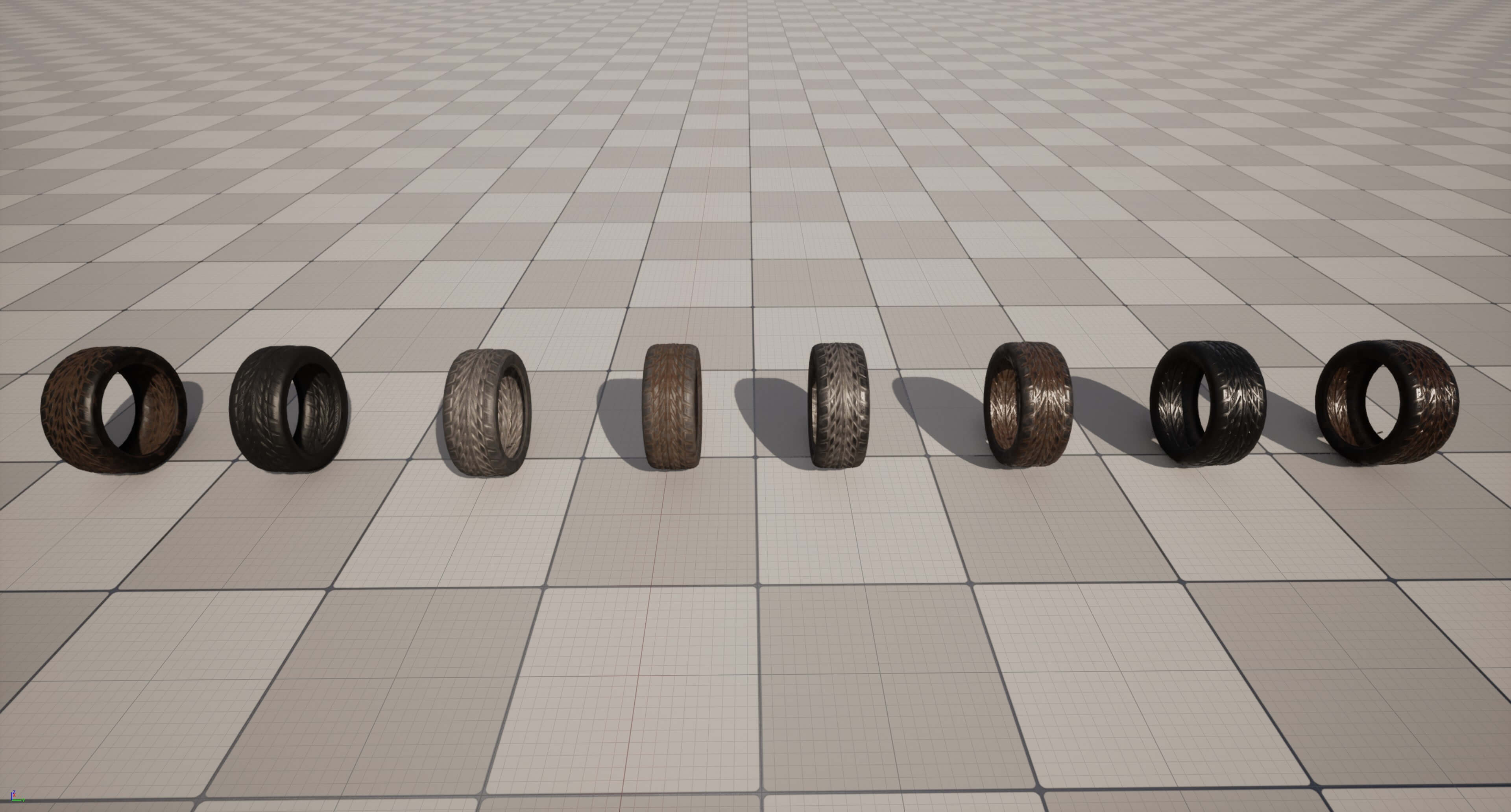 Kryxen Tire V1 - Game Ready UE5 and Unity 3D Model