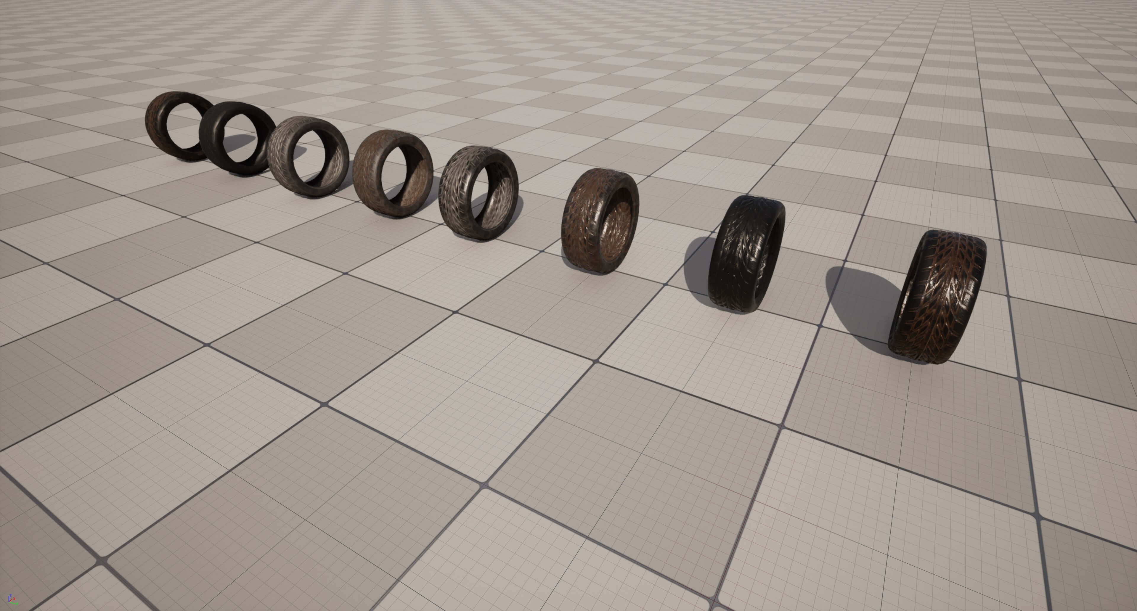 Kryxen Tire V1 - Game Ready UE5 and Unity 3D Model